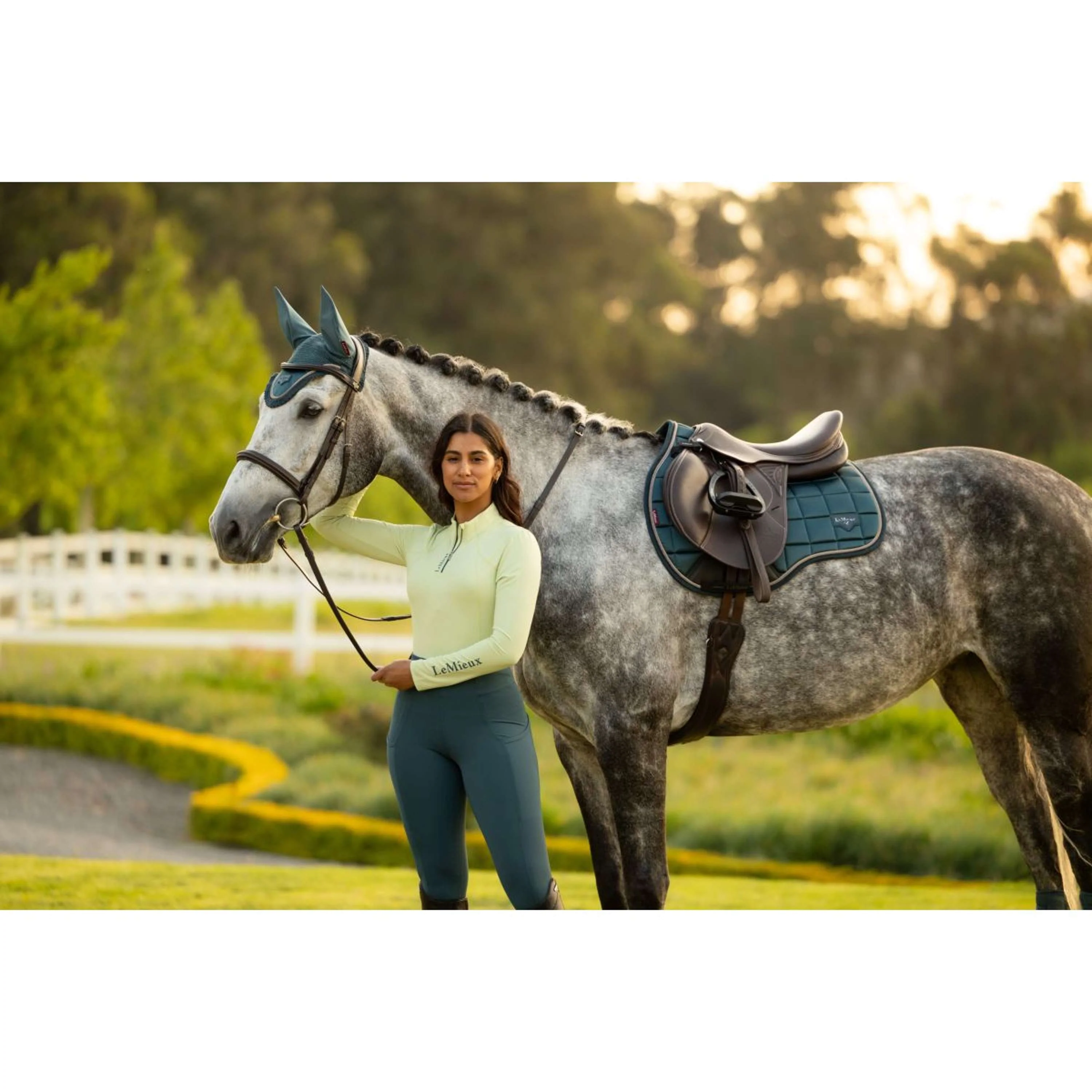 LeMieux Tapis de Selle Loire Classic Square Polyvalent Jungle - Image 4