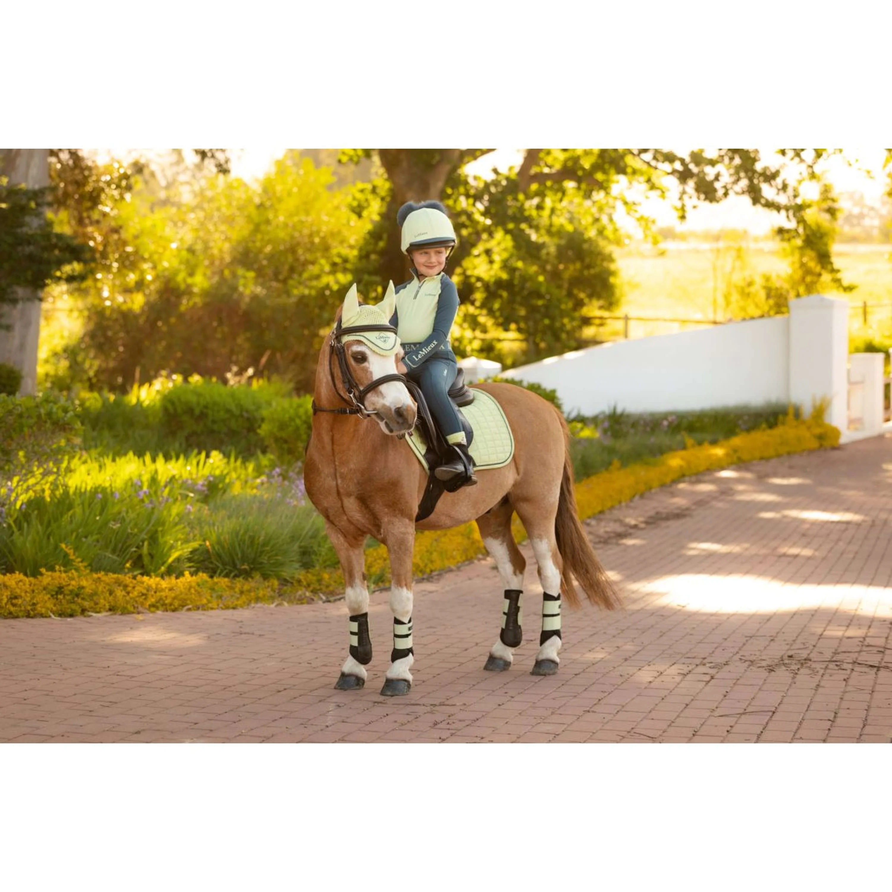 LeMieux Tapis de Selle Mini Suede Close Contact Square de Saut Macaron - Image 5