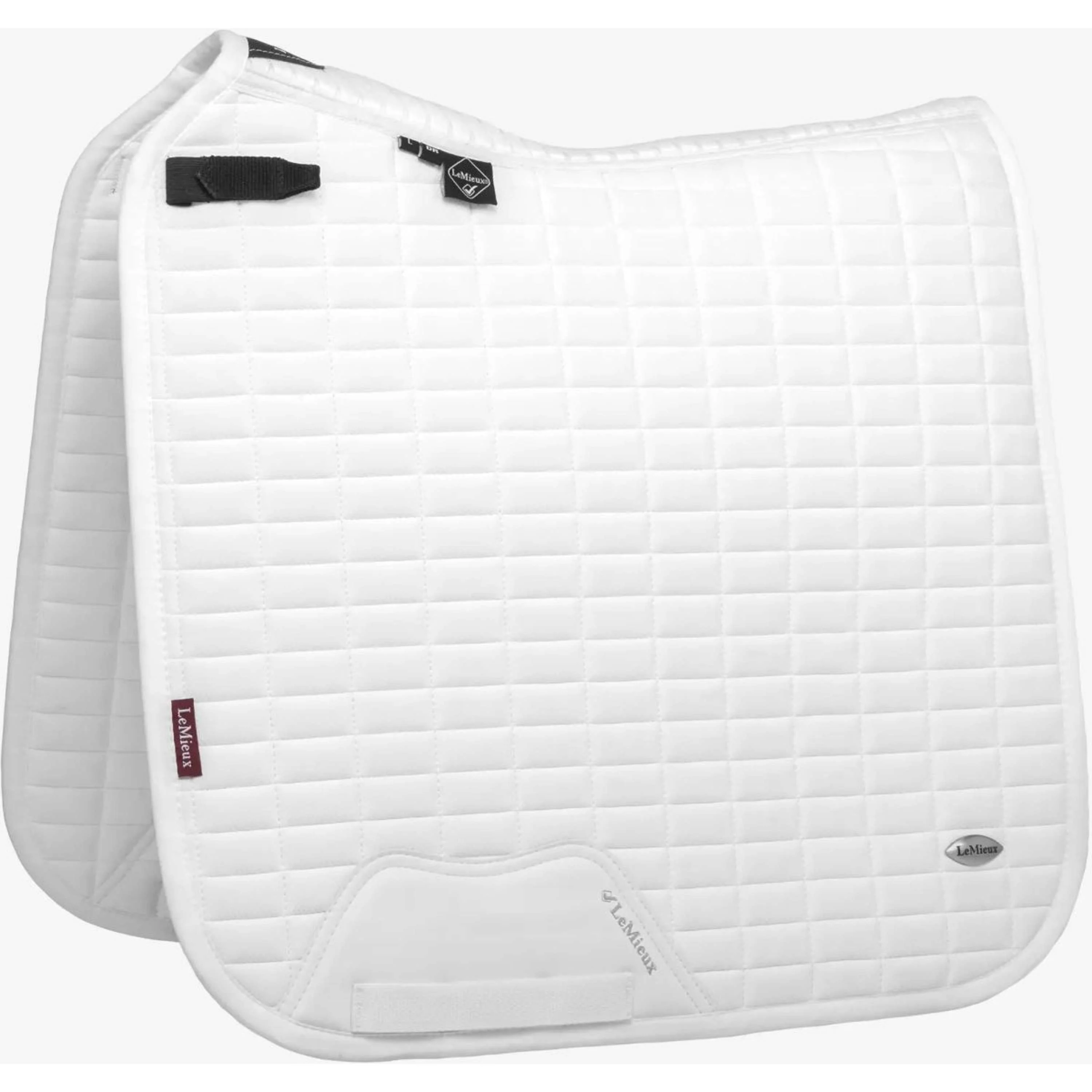 LeMieux Tapis de Selle Self-Cool Square Arctic Dressage Blanc