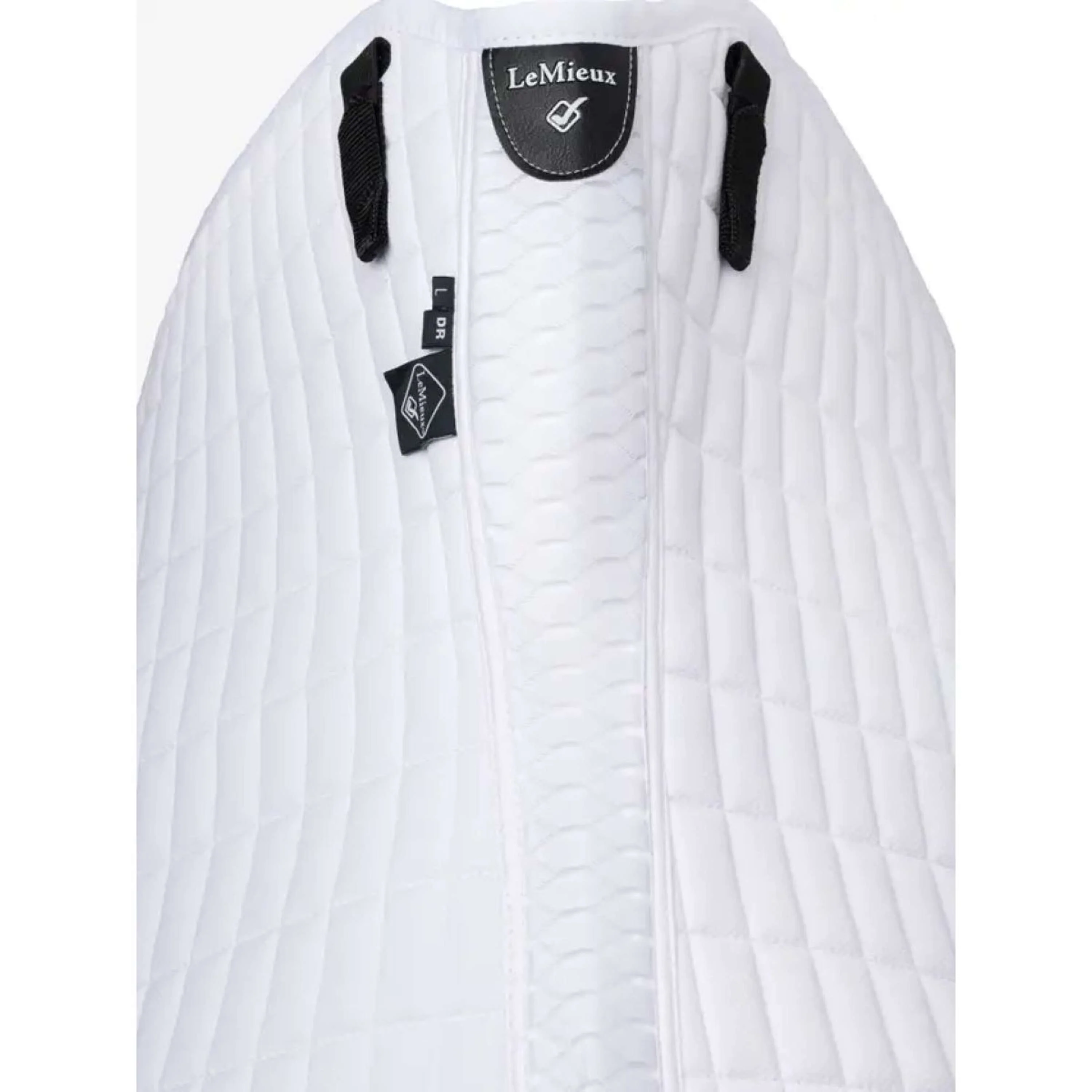 LeMieux Tapis de Selle Self-Cool Square Arctic Dressage Blanc - Image 3