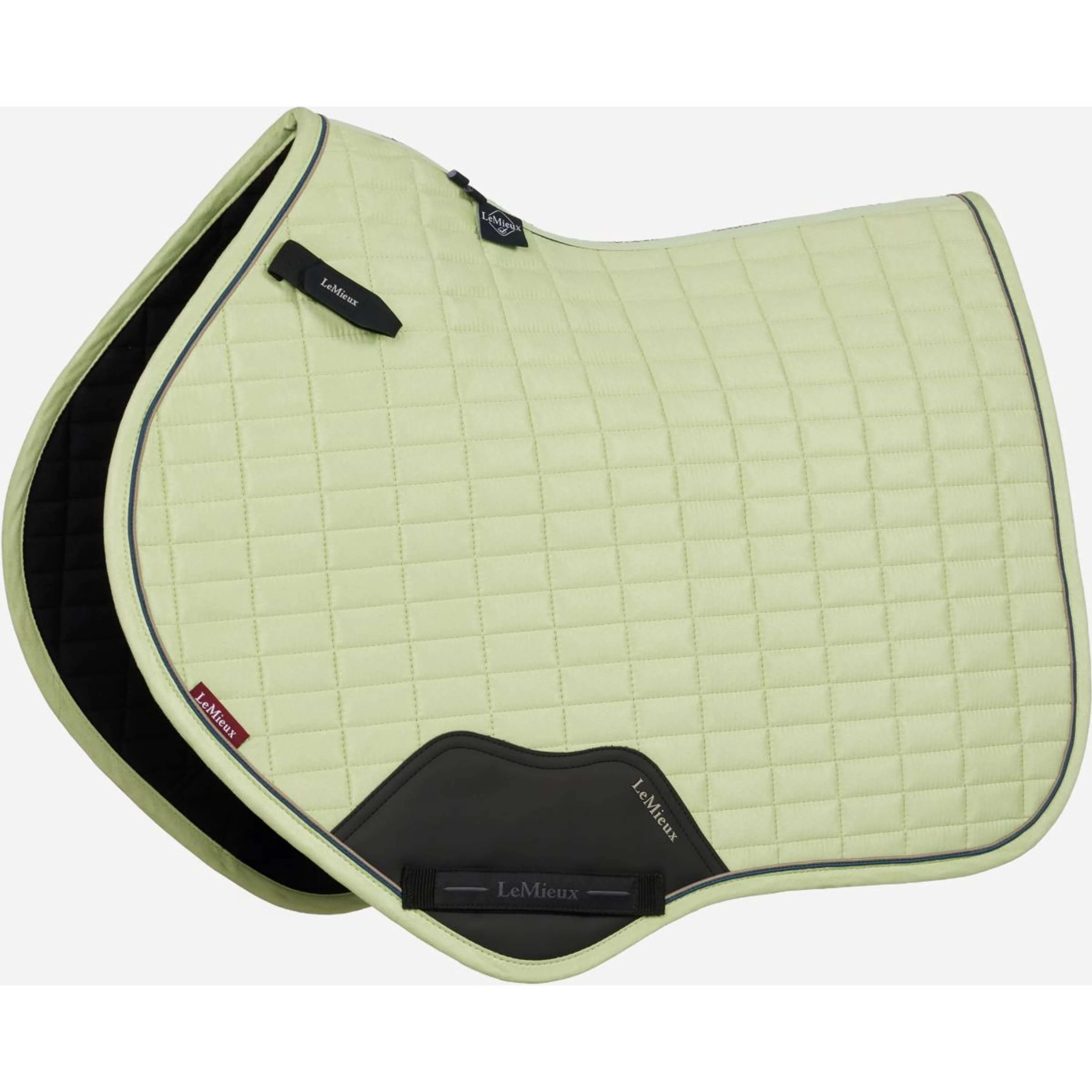 LeMieux Tapis de Selle Suede Close Contact Square de Saut Macaron