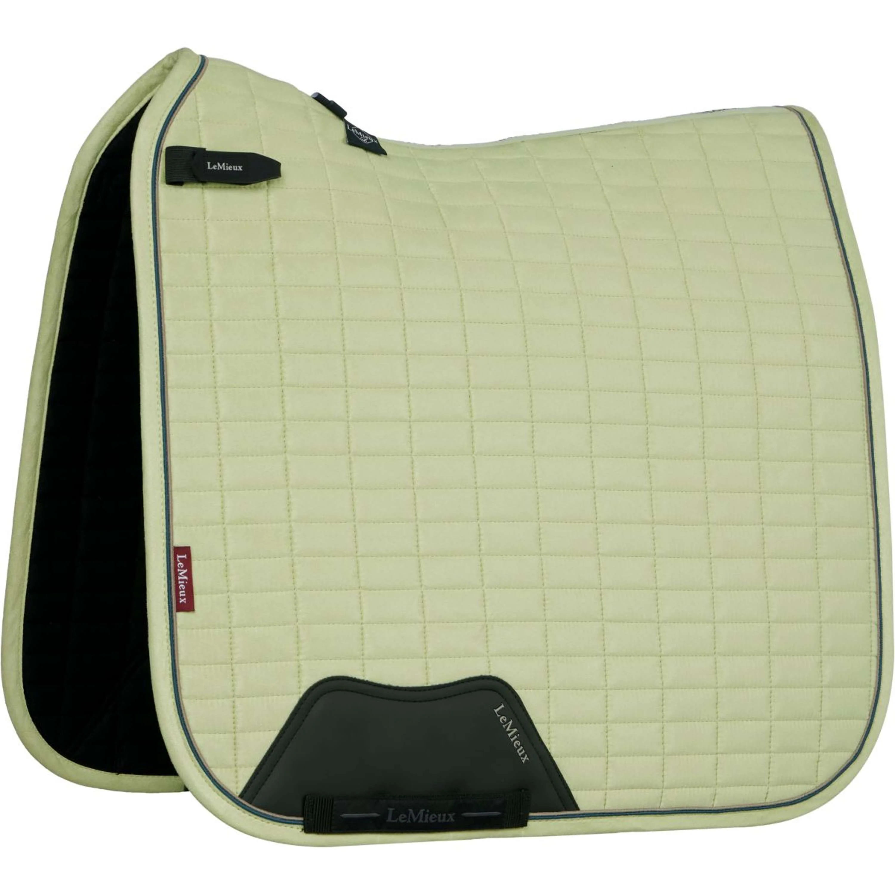 LeMieux Tapis de Selle Suede Square Dressage Macaron