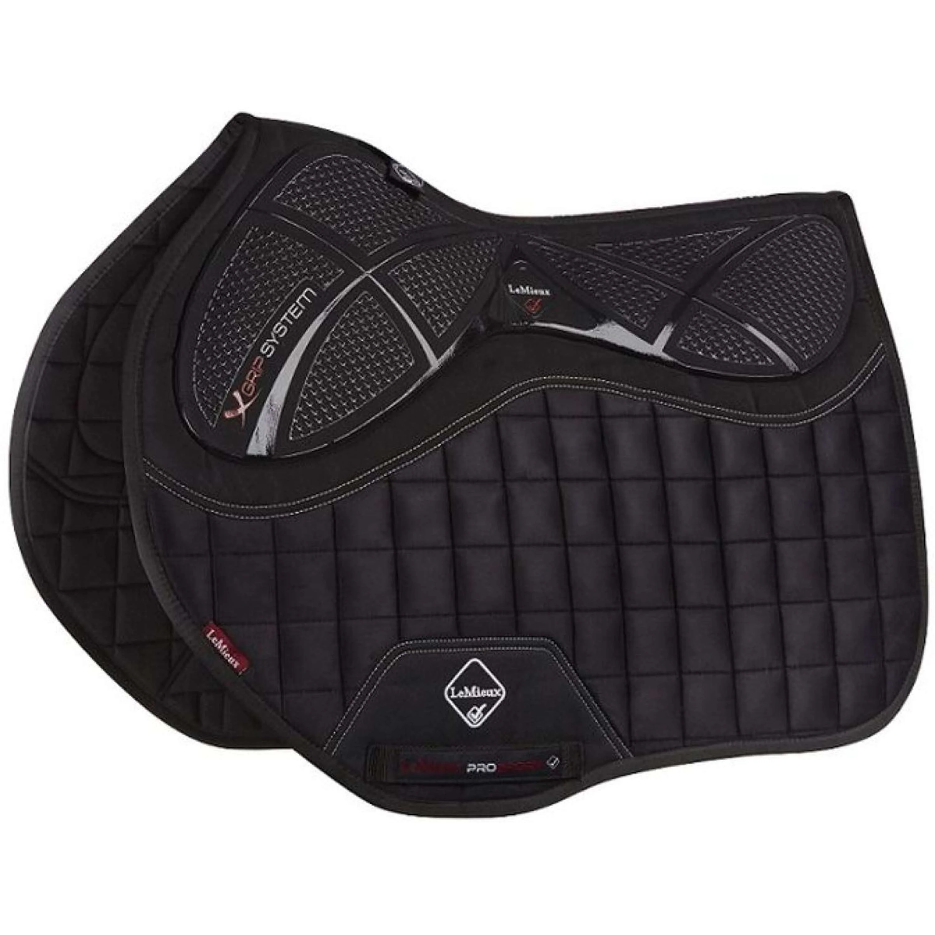 LeMieux Tapis de Selle X-Grip Square EuroJump Noir