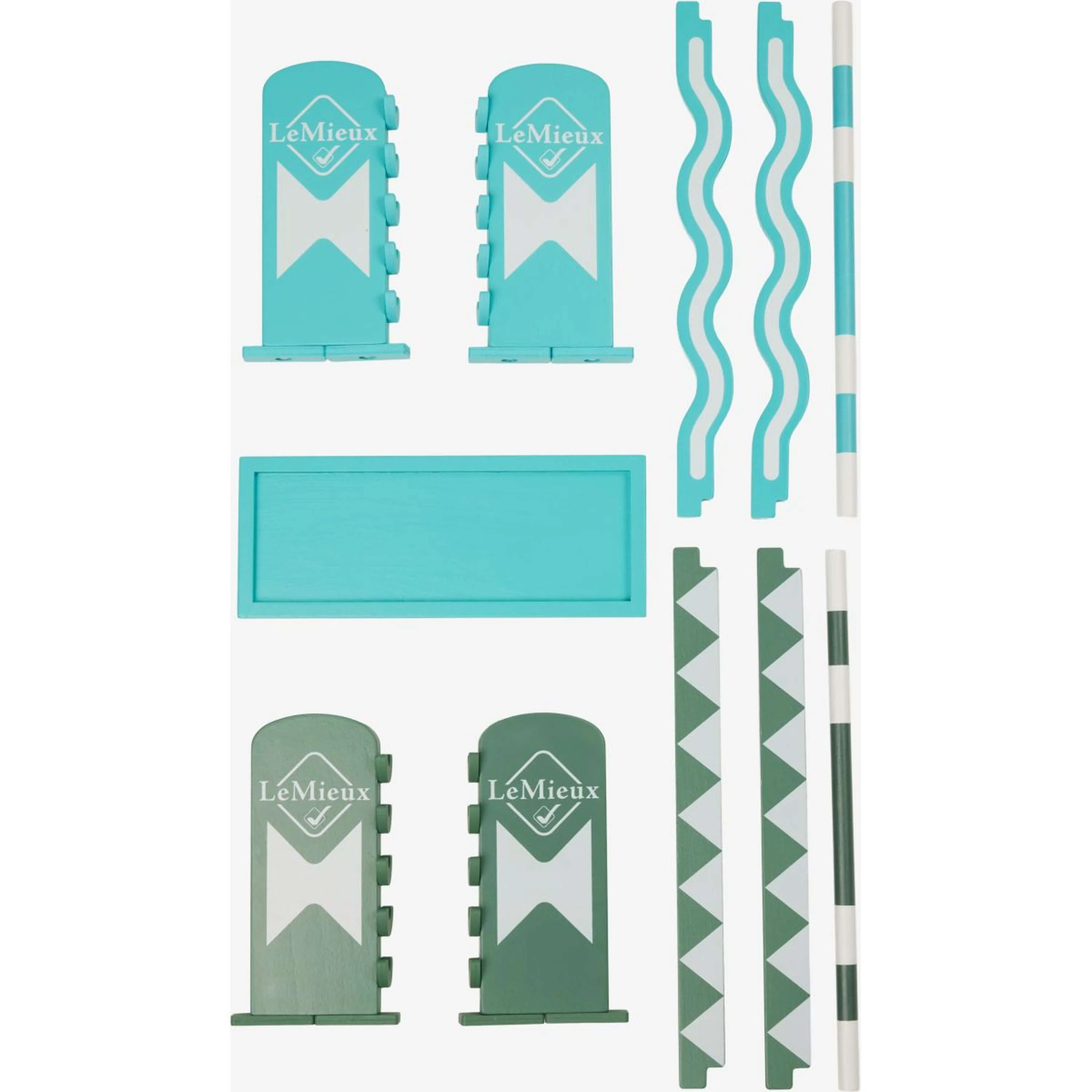 LeMieux Toy Pony Jump Set Azure/Sage/White - Image 4
