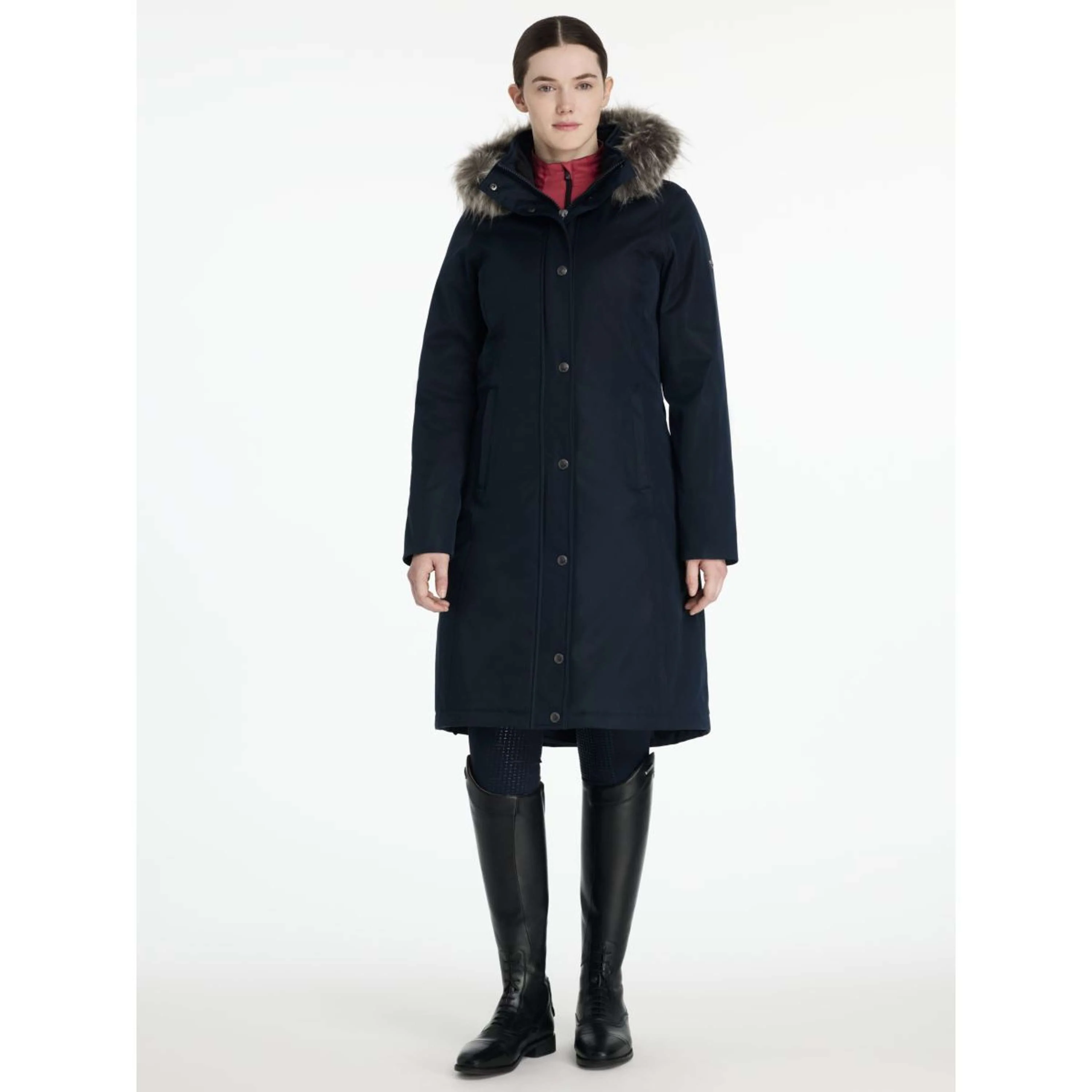 LeMieux Veste Anya Waterproof Long Marin