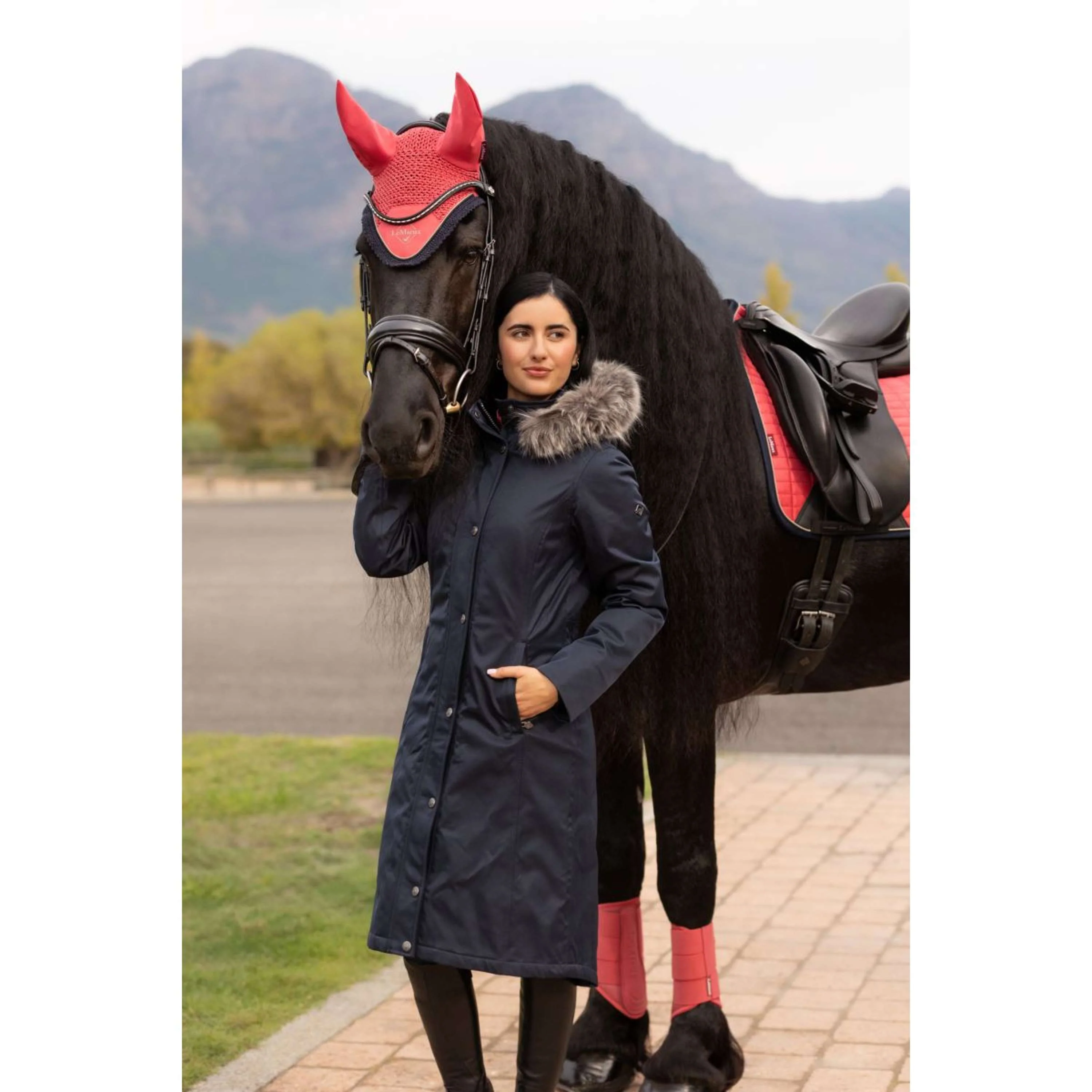 LeMieux Veste Anya Waterproof Long Marin - Image 10
