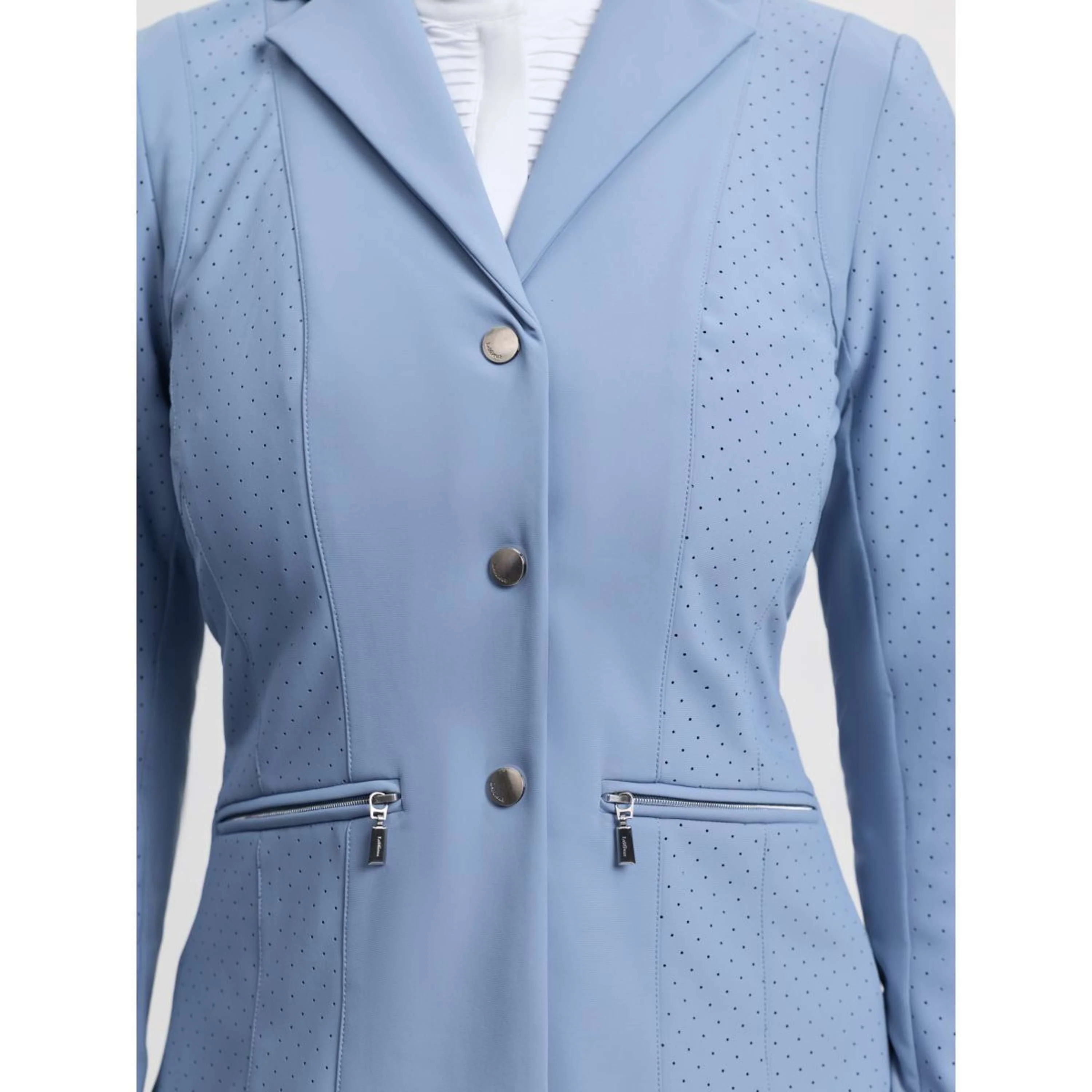 LeMieux Veste de Concours Jessica Mesh Powder Blue - Image 9
