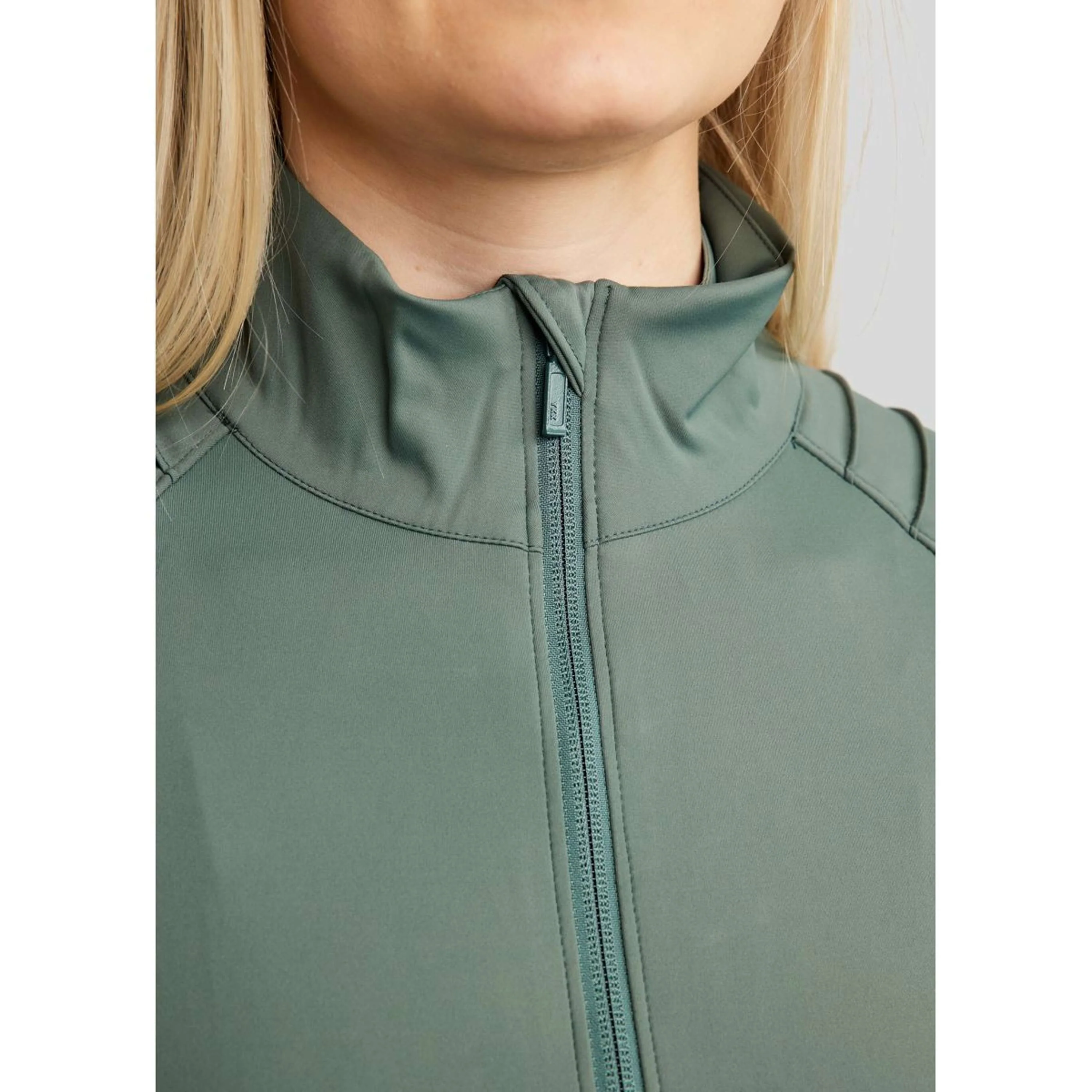 Montar Blouson MoPearl Pintuck Gun Metal Crystals Jade - Image 3