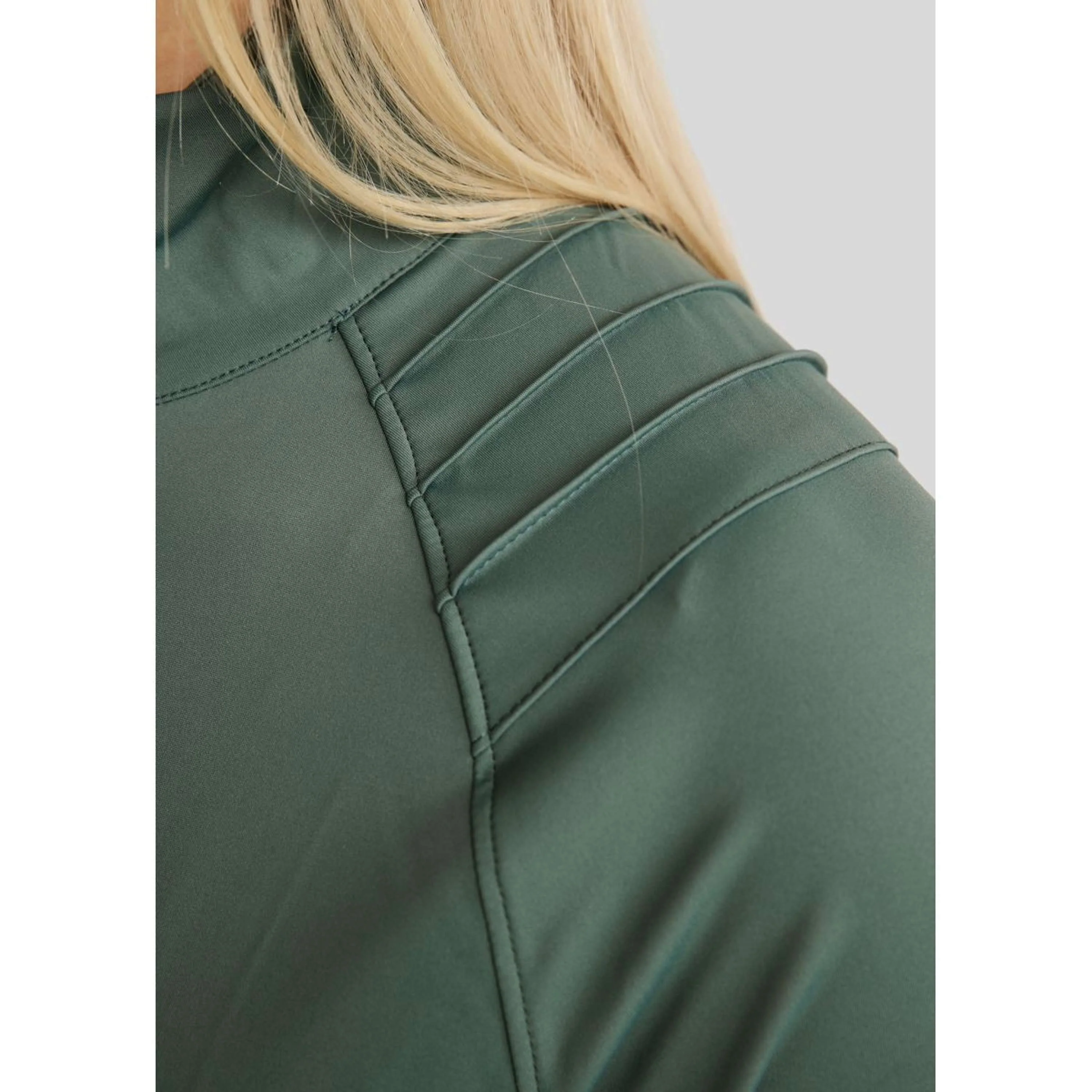 Montar Blouson MoPearl Pintuck Gun Metal Crystals Jade - Image 5