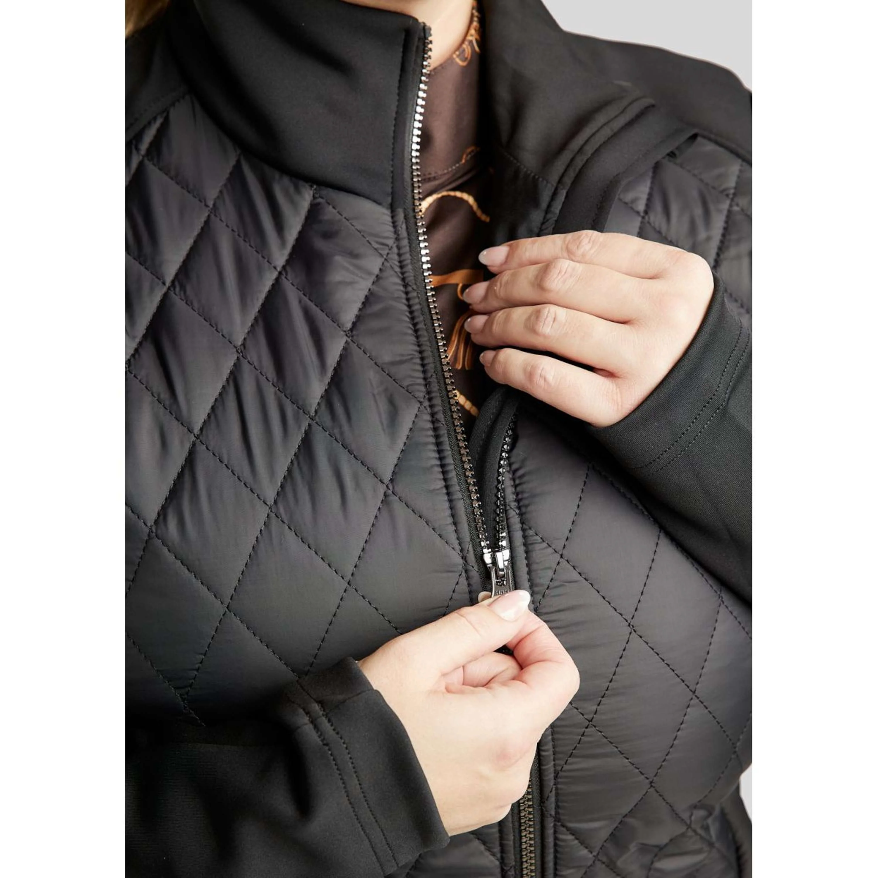 Montar Blouson MoQuinn Quilted Long Noir - Image 10