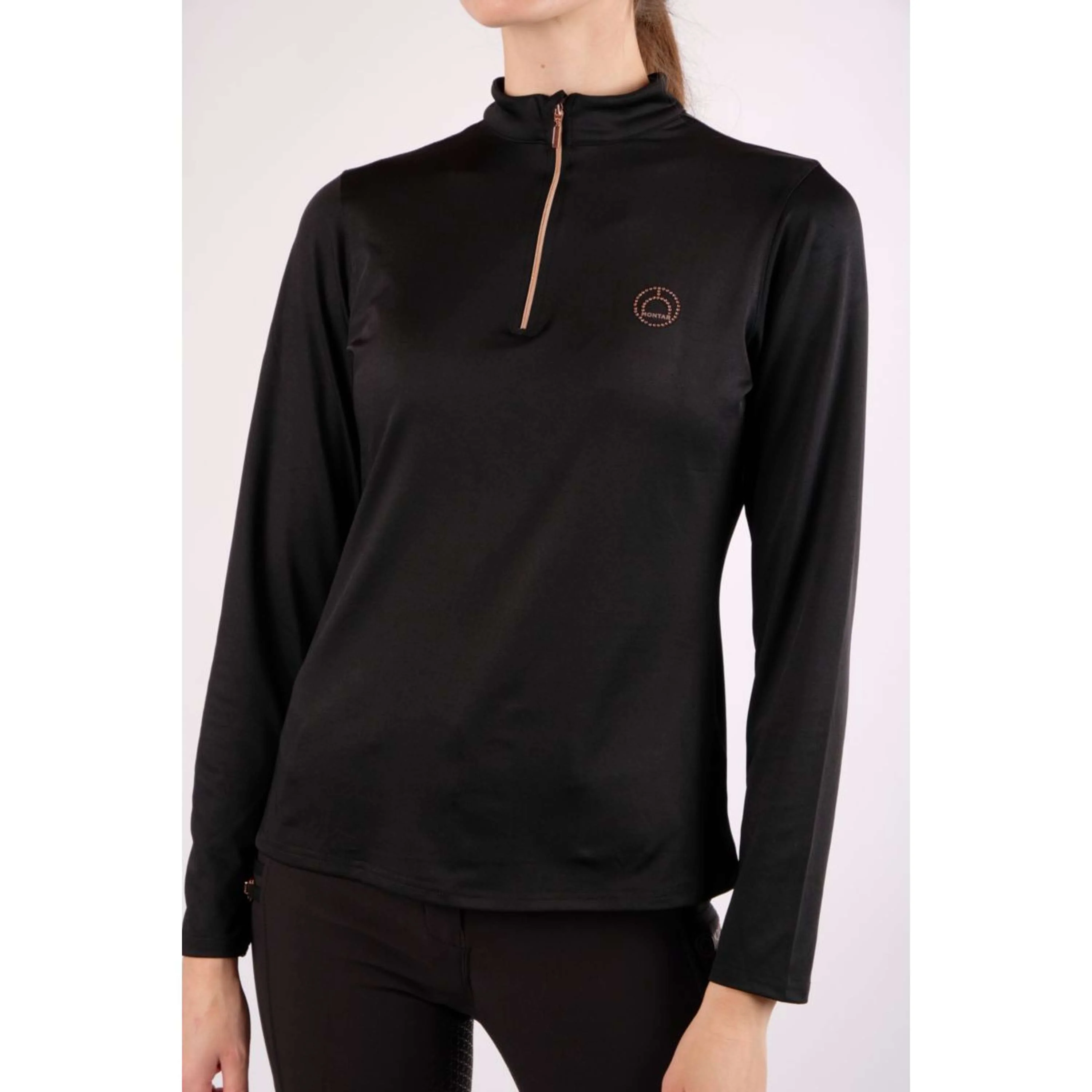 Montar Chemise Everly Rosegold Longues Manches Noir