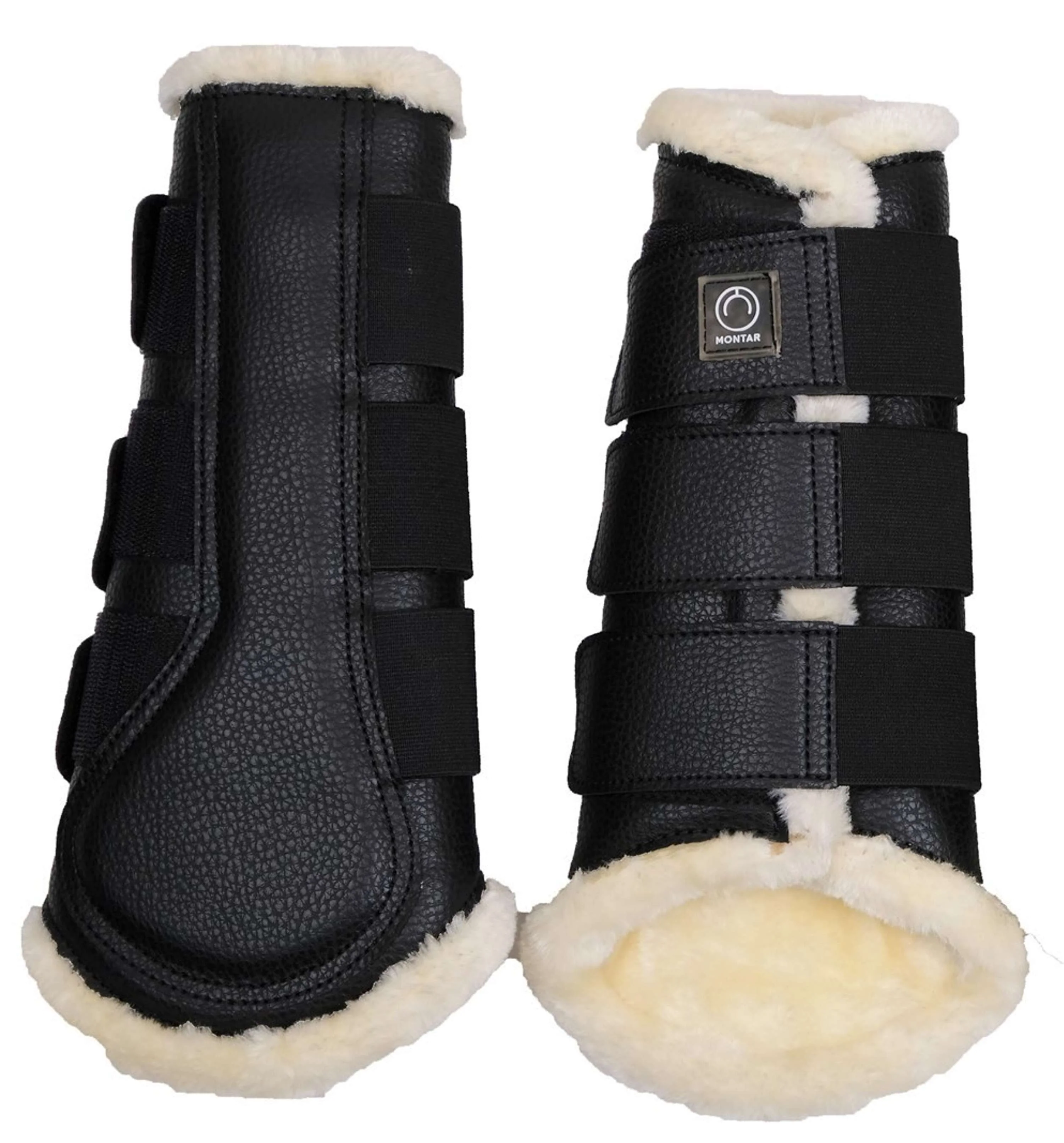 Montar Guêtres Tech en Cuir Noir - Image 3