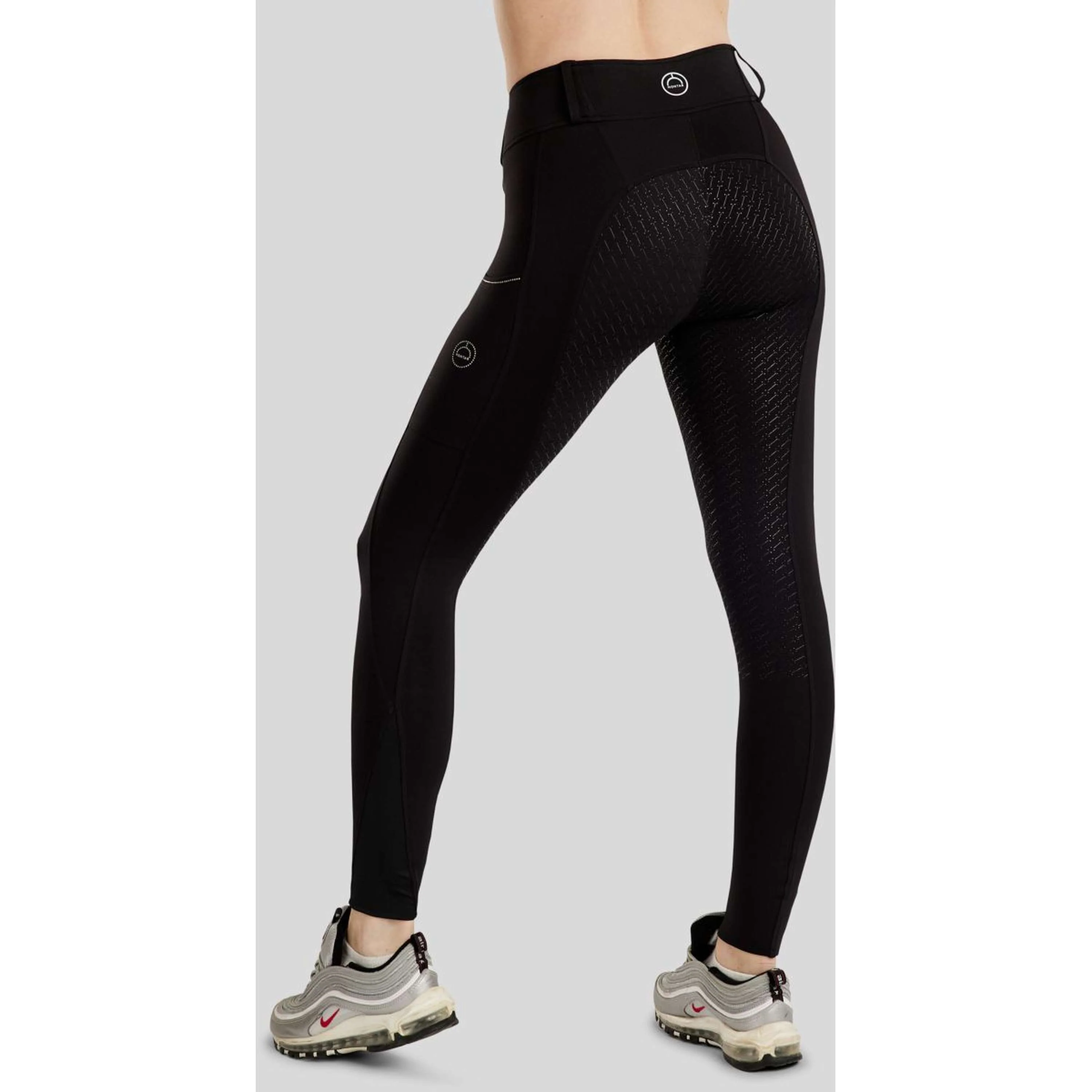 Montar Legging d'Équitation MoCha Full Grip Noir - Image 4