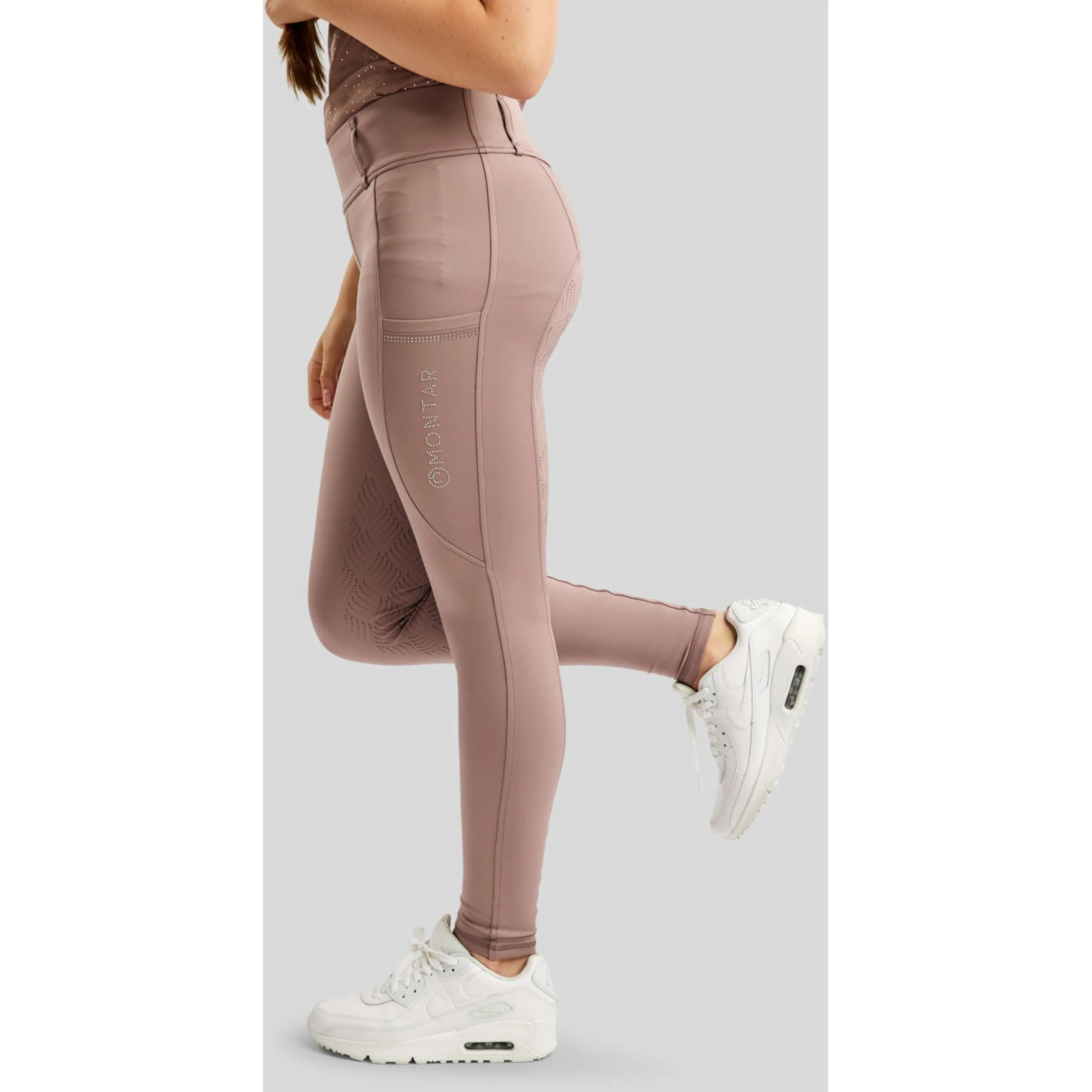 Montar Legging d'Équitation MOEverlisa Kids Full Grip Blush