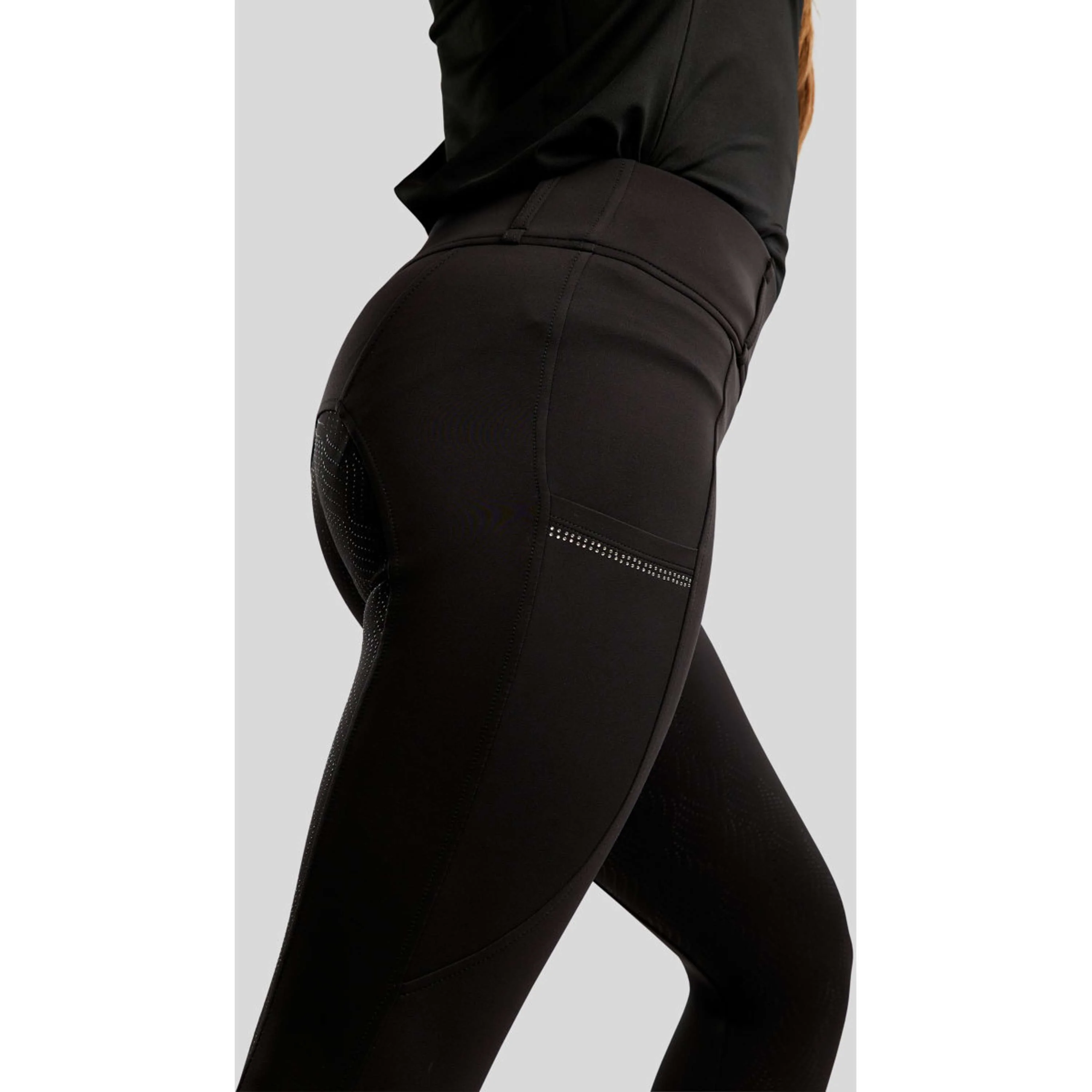 Montar Legging d'Équitation MOEverlisa Kids Full Grip Noir - Image 4