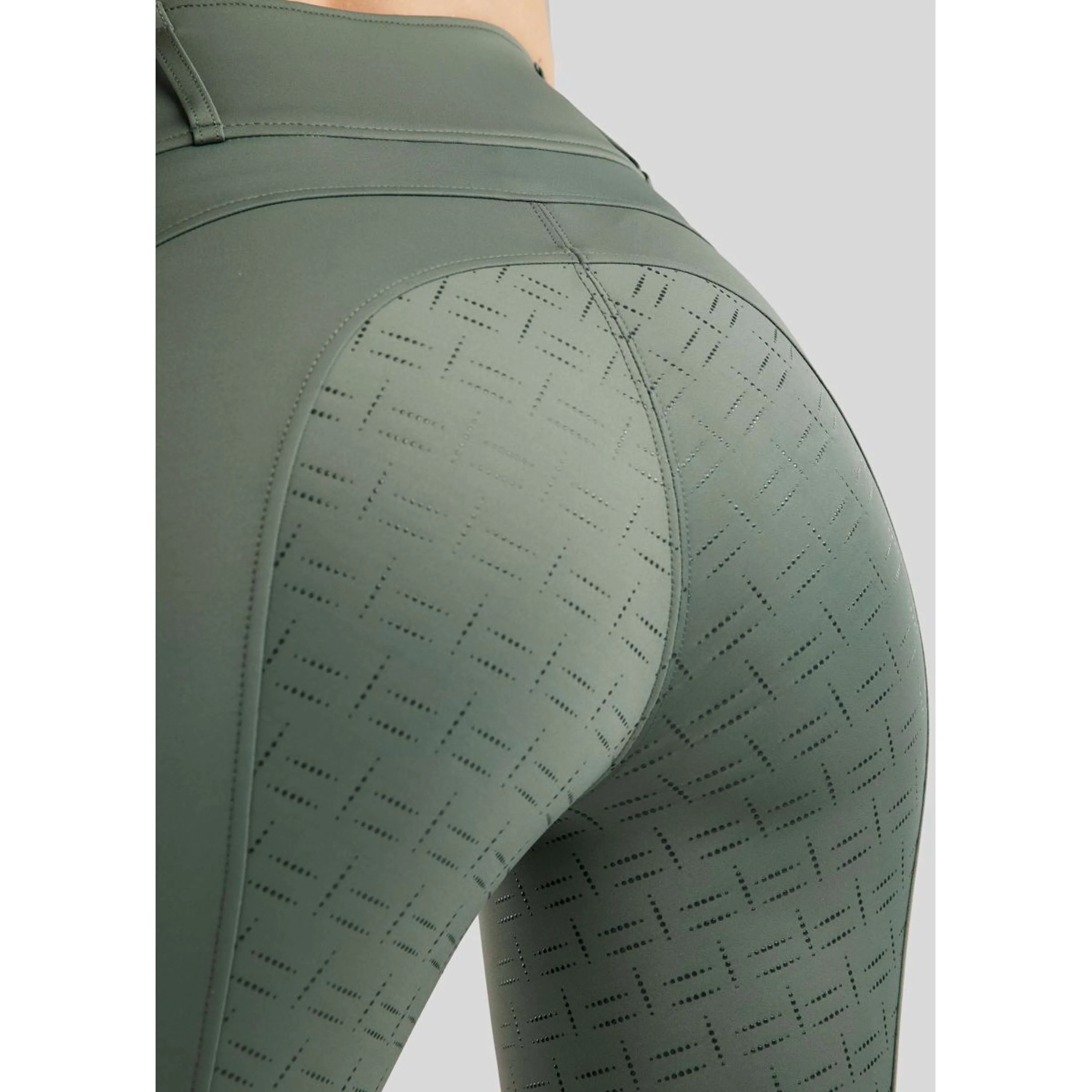 Montar Legging d'Équitation MoLila Champagne Crystals Full Grip Jade - Image 4