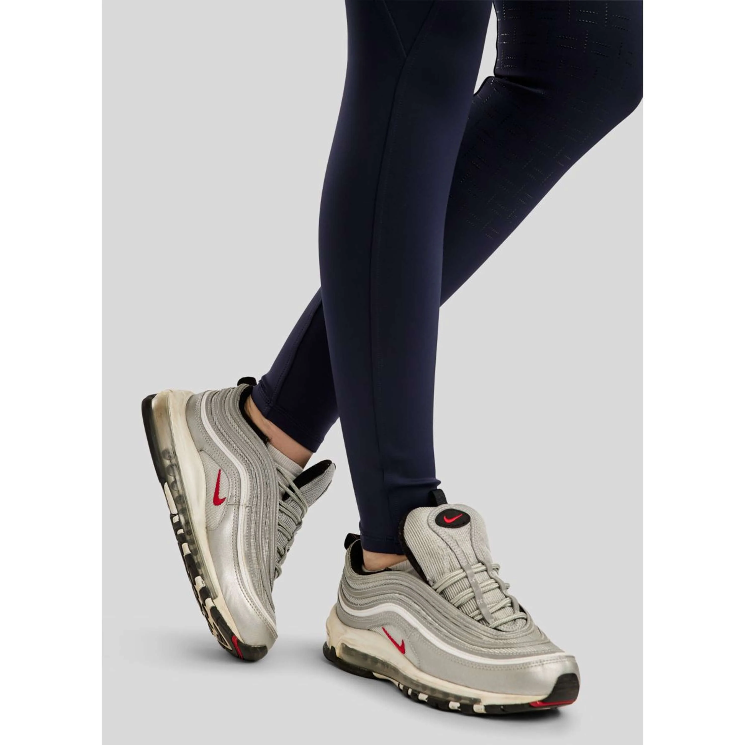 Montar Legging d'Équitation MoPearl Pintuck Full Grip Marin - Image 6