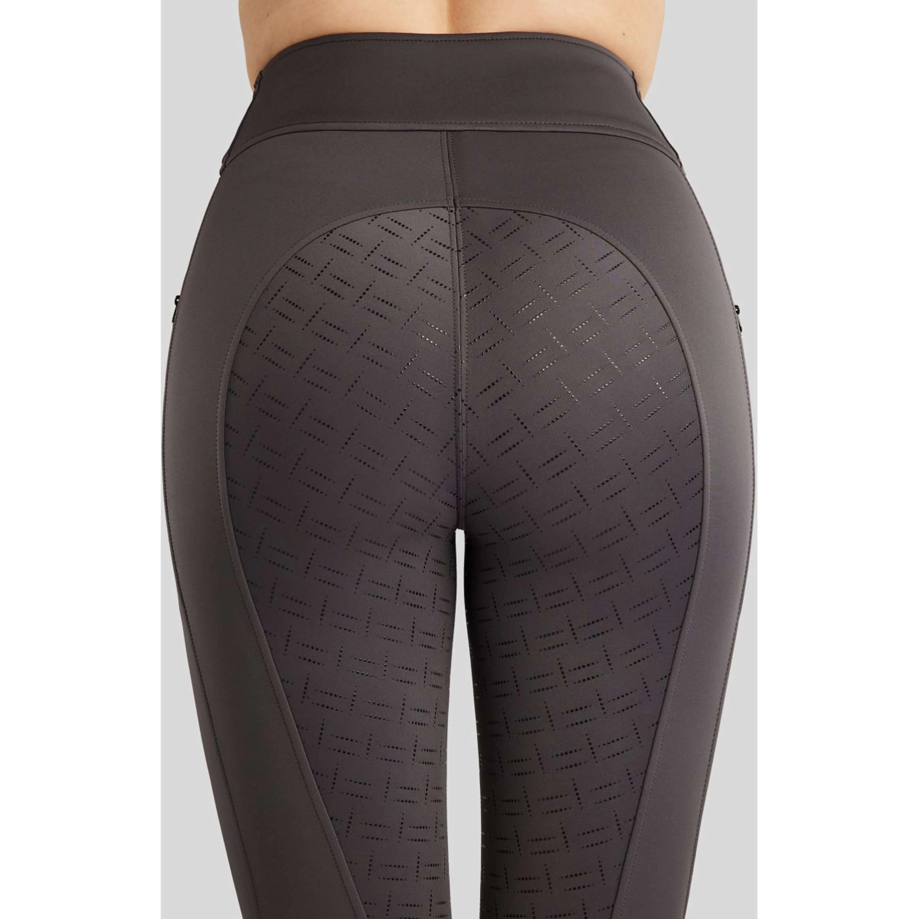 Montar Legging d'Équitation MoPearl Pintuck Full Grip Slate Grey - Image 3