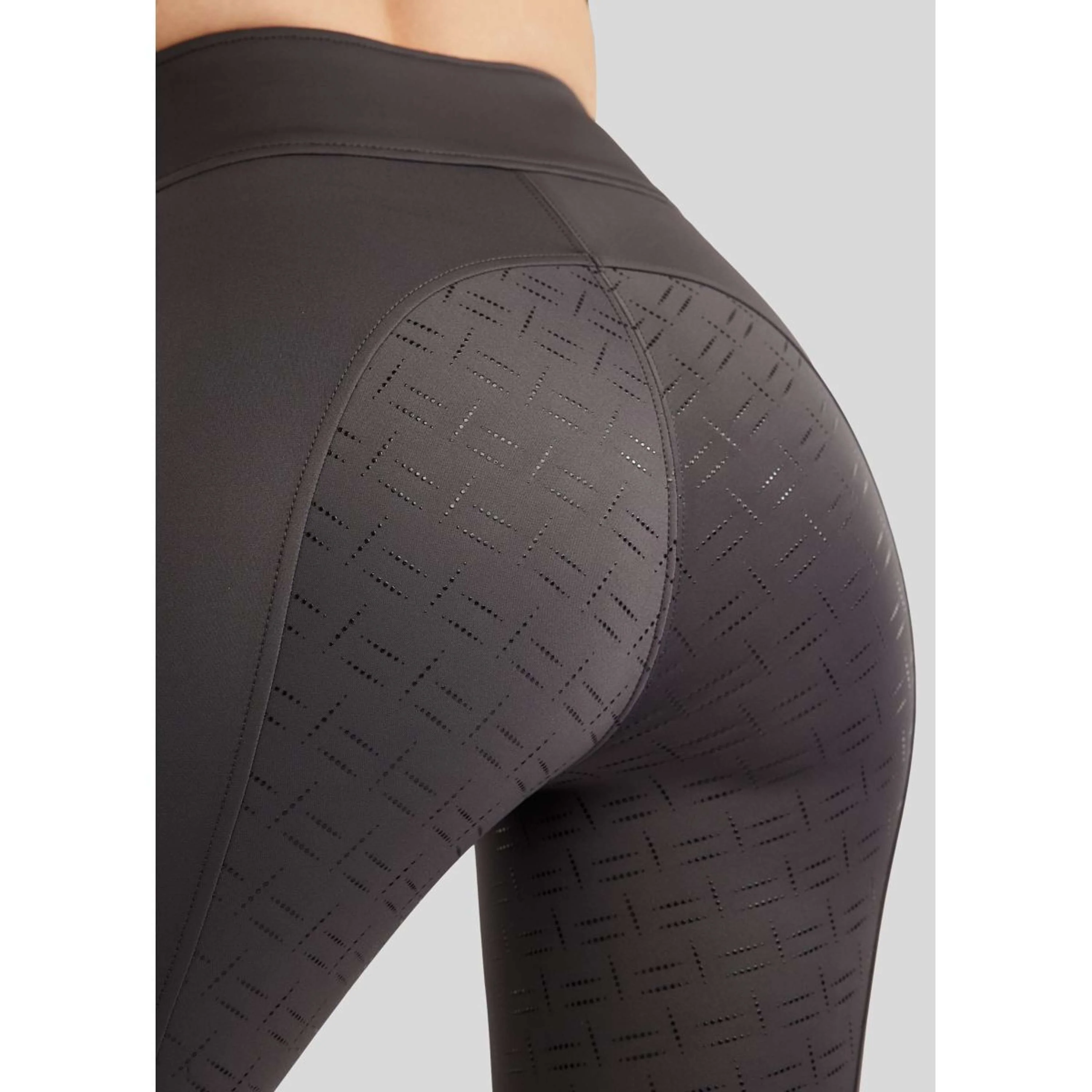 Montar Legging d'Équitation MoPearl Pintuck Full Grip Slate Grey - Image 4