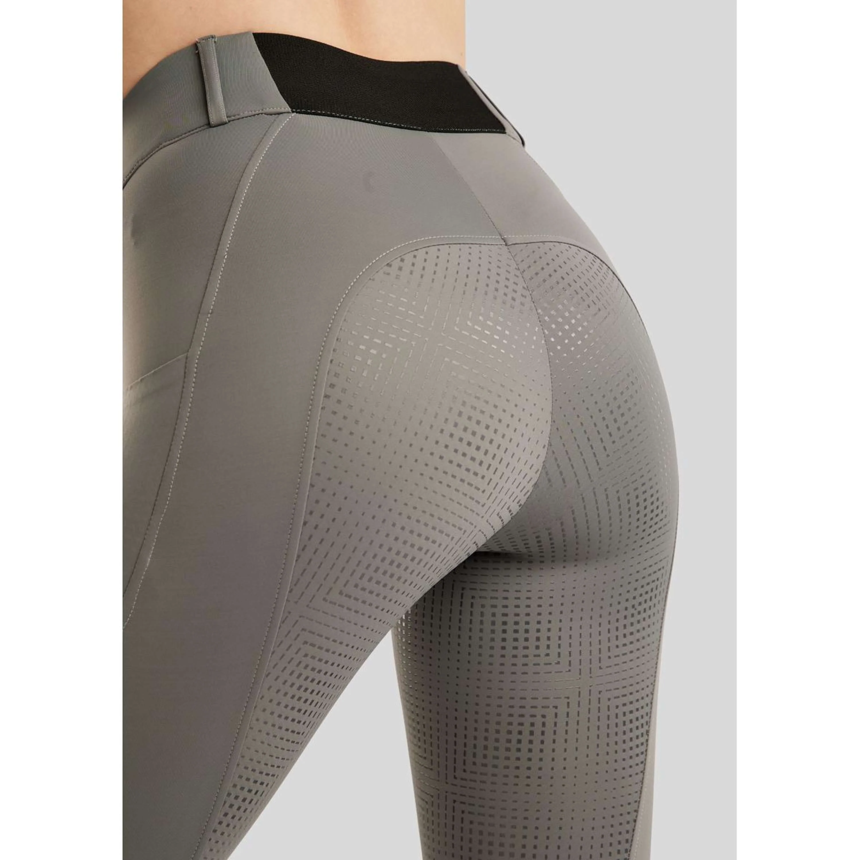 Montar Legging d'Équitation MoZike Refined Full Grip Gris - Image 4