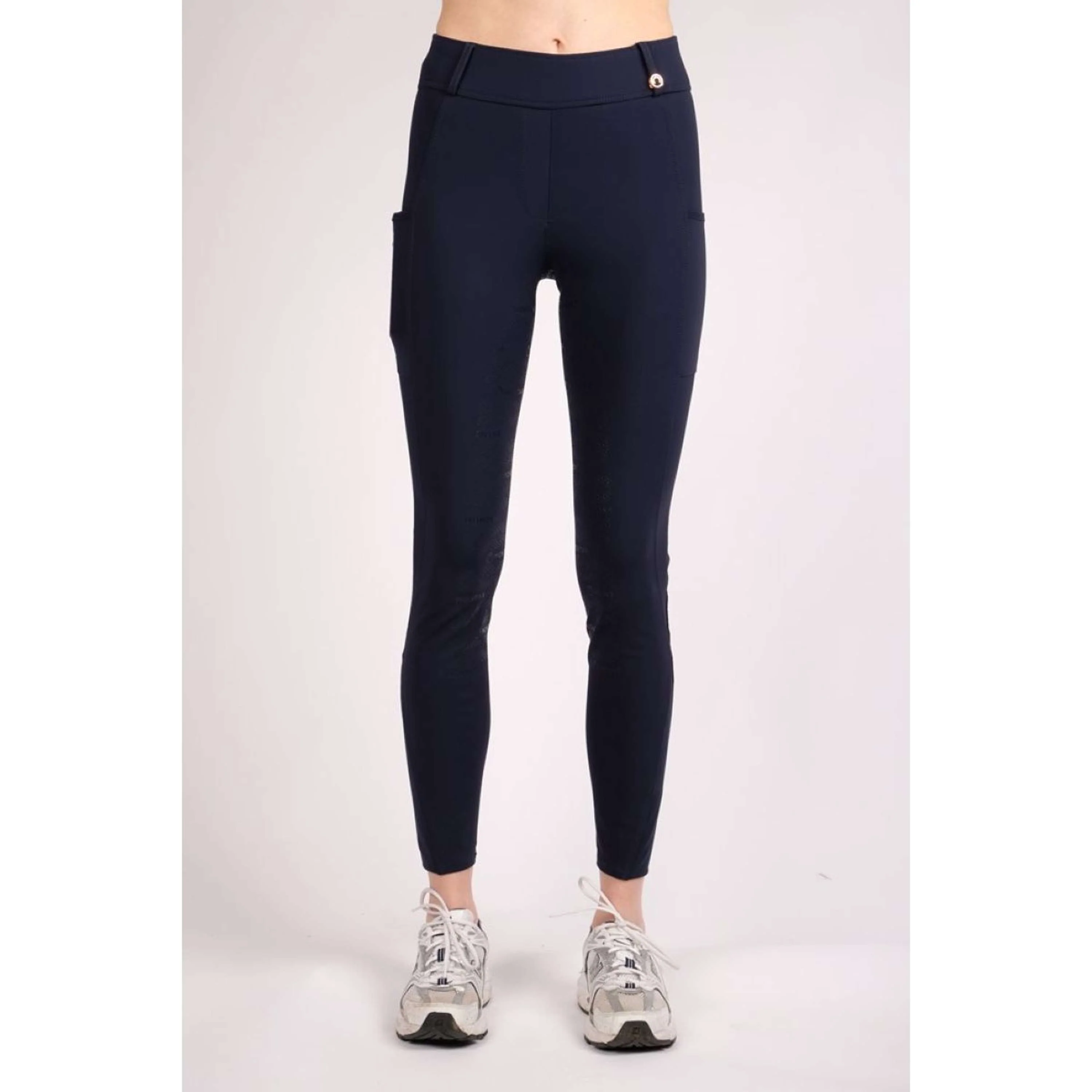 Montar Legging d'Équitation Rosegold Logo Junior Marin - Image 5