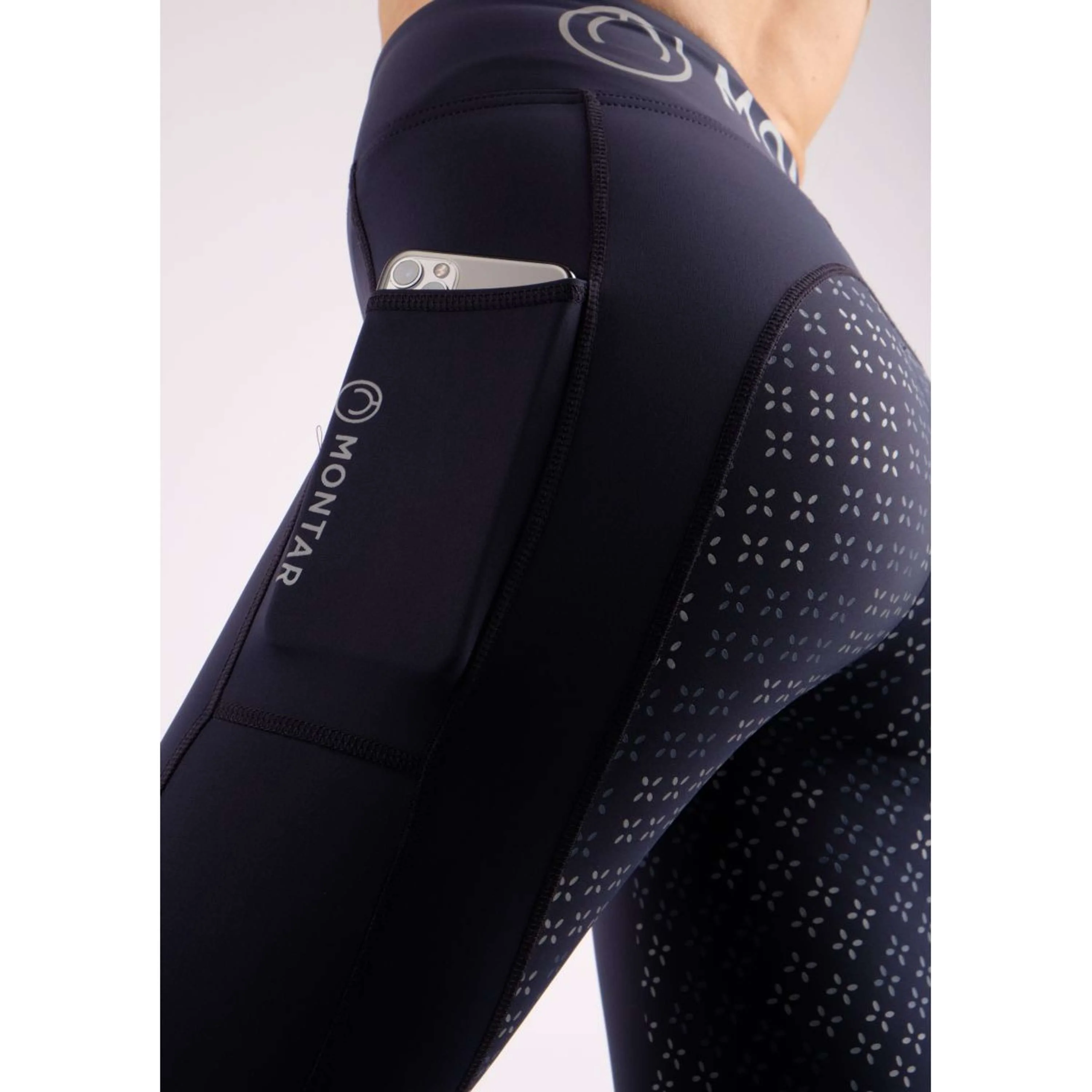 Montar Legging d'Équitation Selena Pull On Full Grip Marin - Image 4