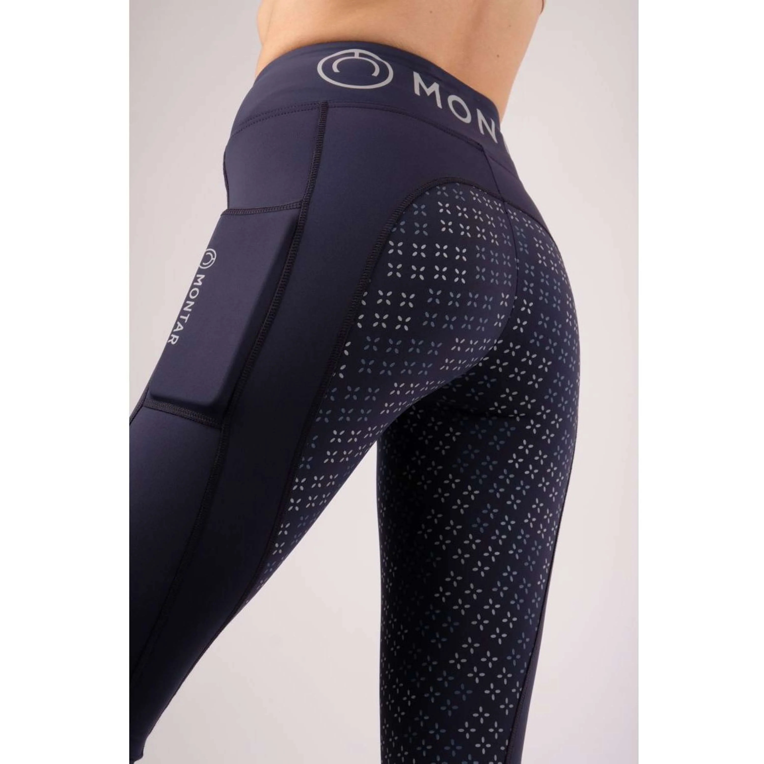 Montar Legging d'Équitation Selena Pull On Full Grip Marin - Image 8