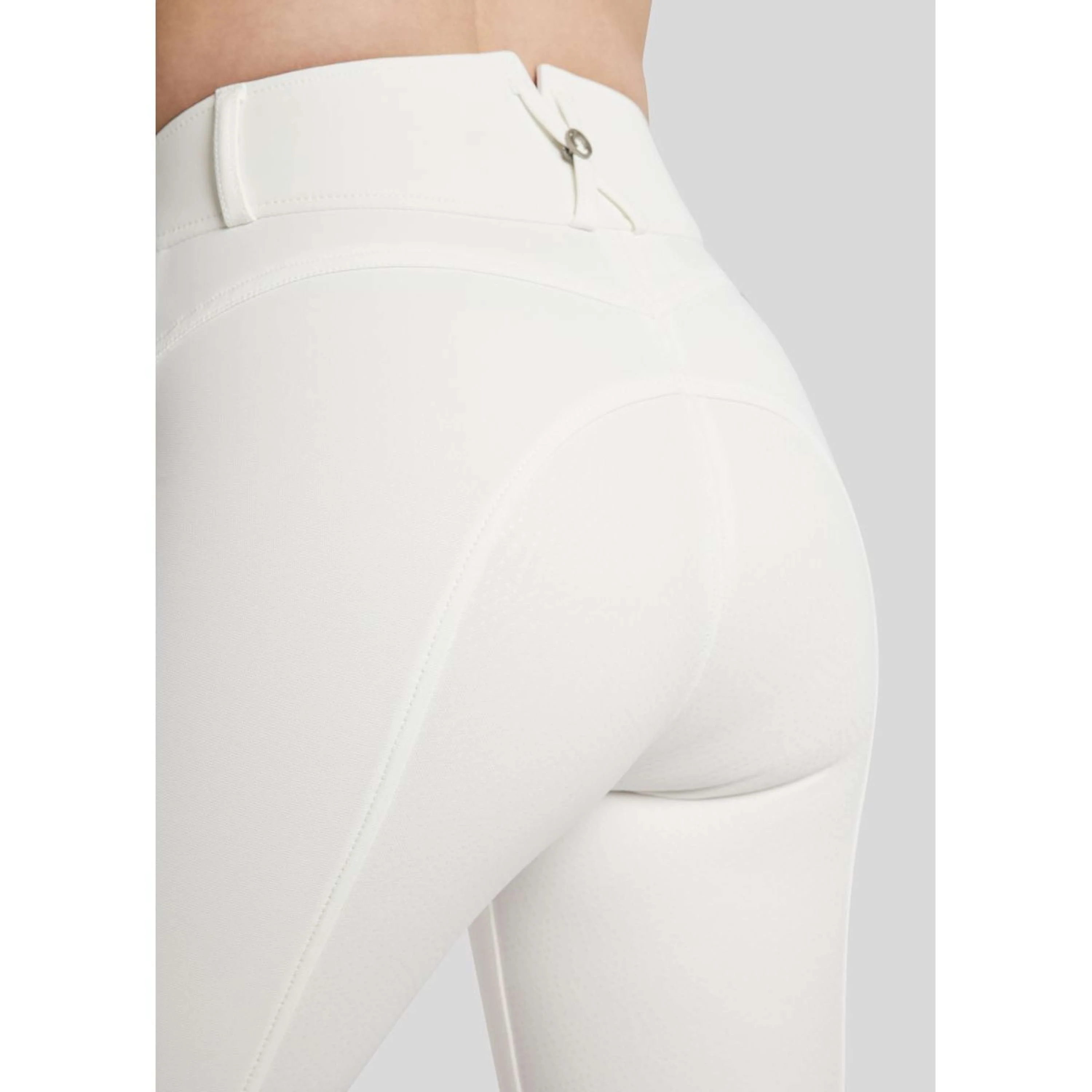 Montar Pantalon d'Équitation Megan Yati Highwaist Full Grip Blanc - Image 2