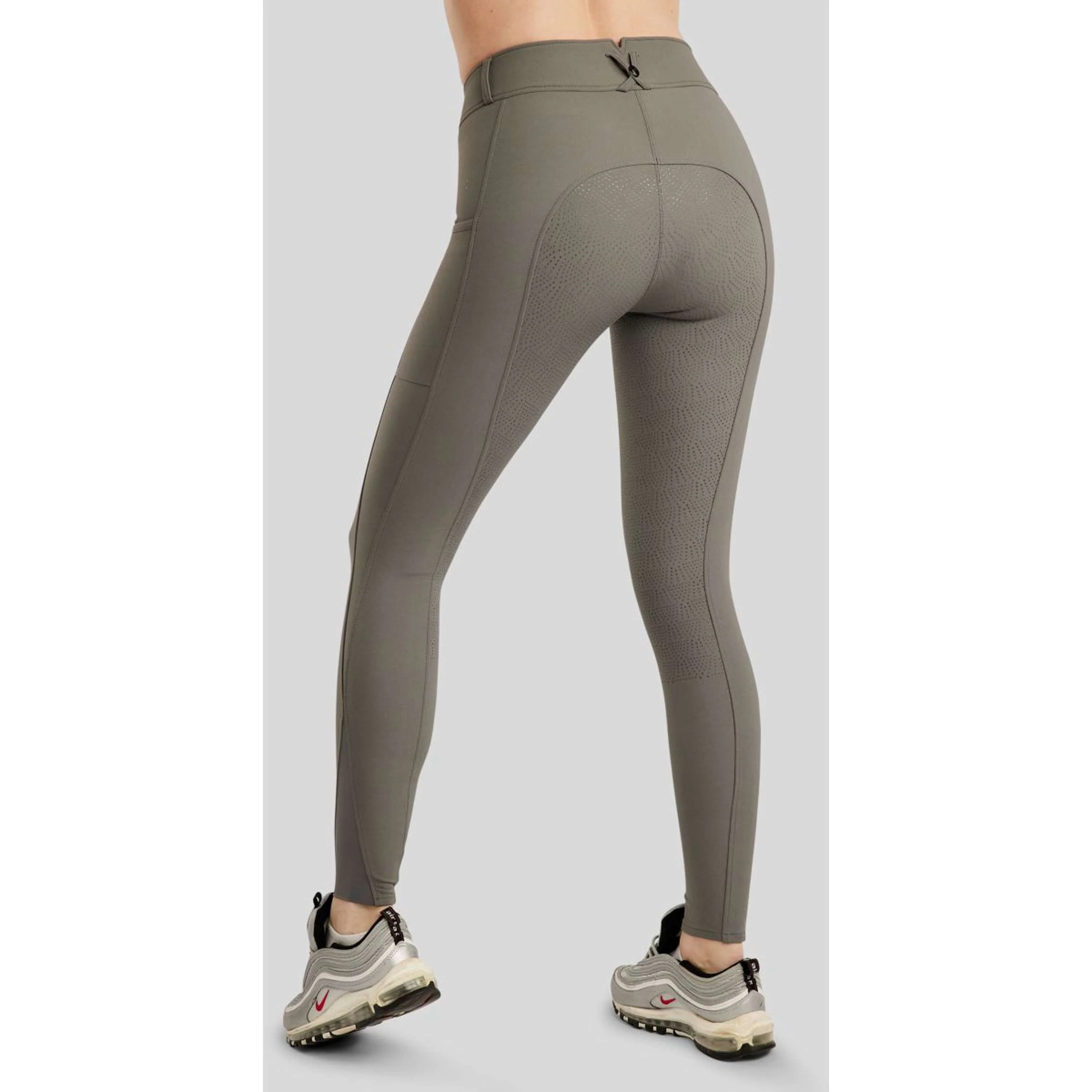 Montar Pantalon d'Équitation Megan Full Grip Gris