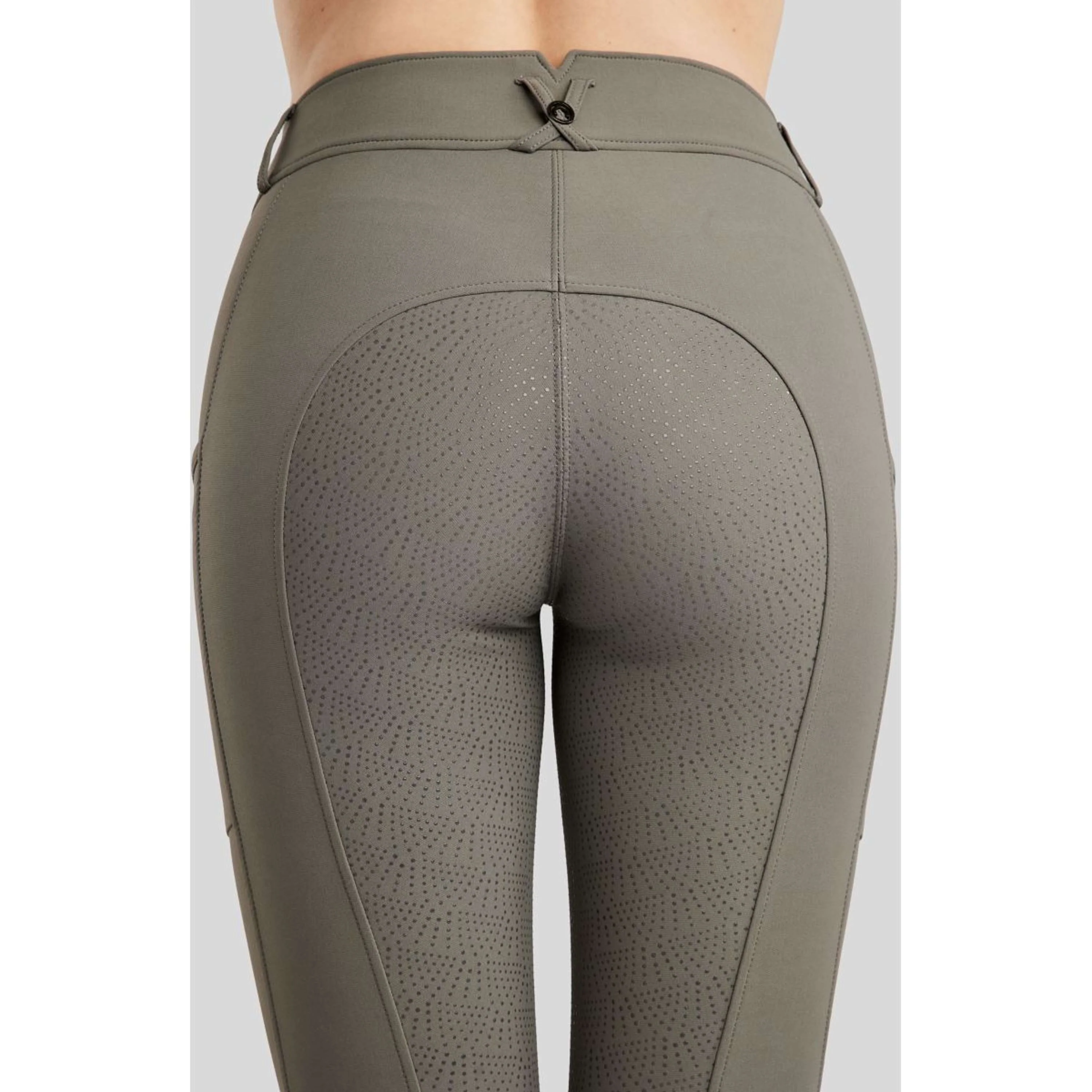 Montar Pantalon d'Équitation Megan Full Grip Gris - Image 3