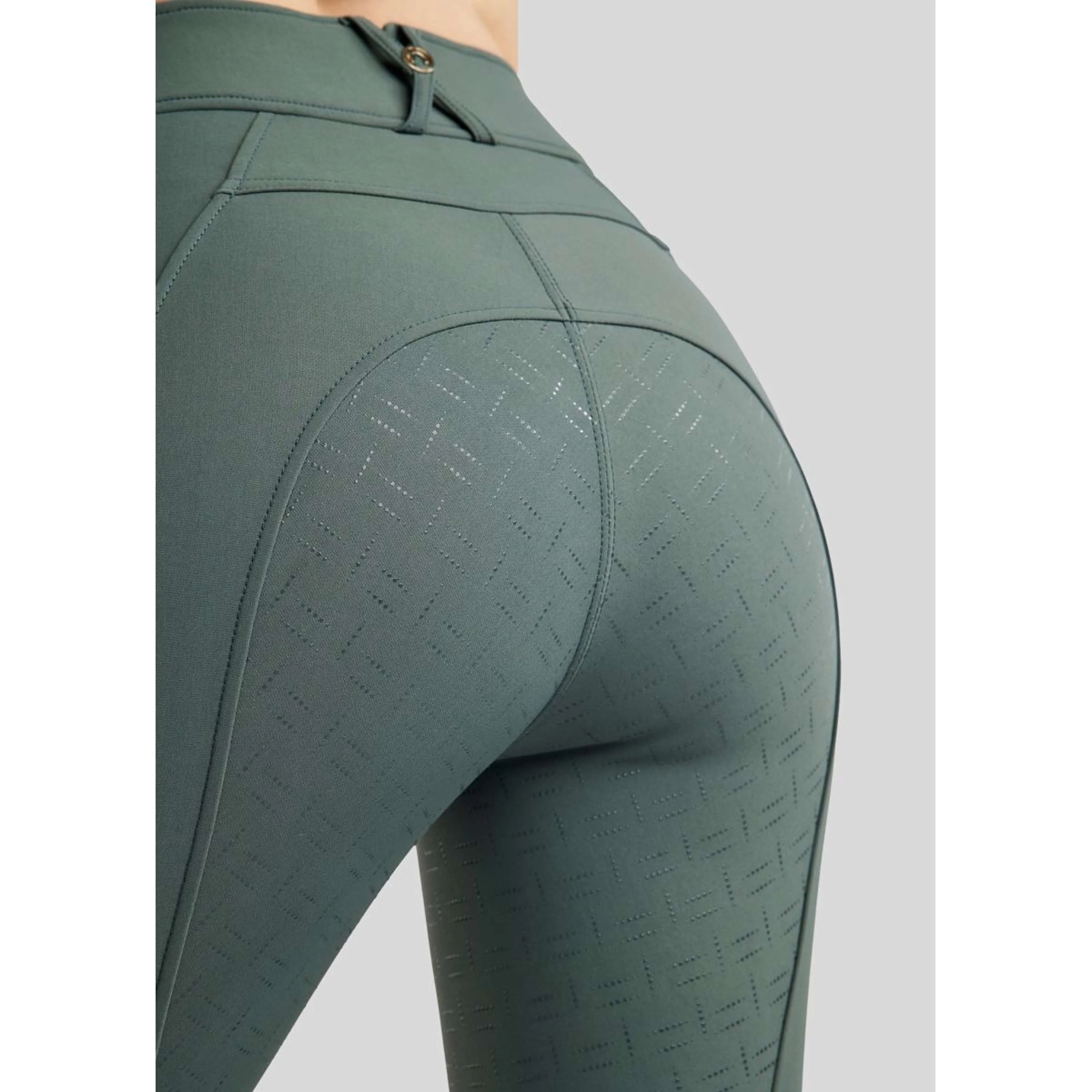 Montar Pantalon d'Équitation MoLila Champagne Crystals Full Grip Jade - Image 4