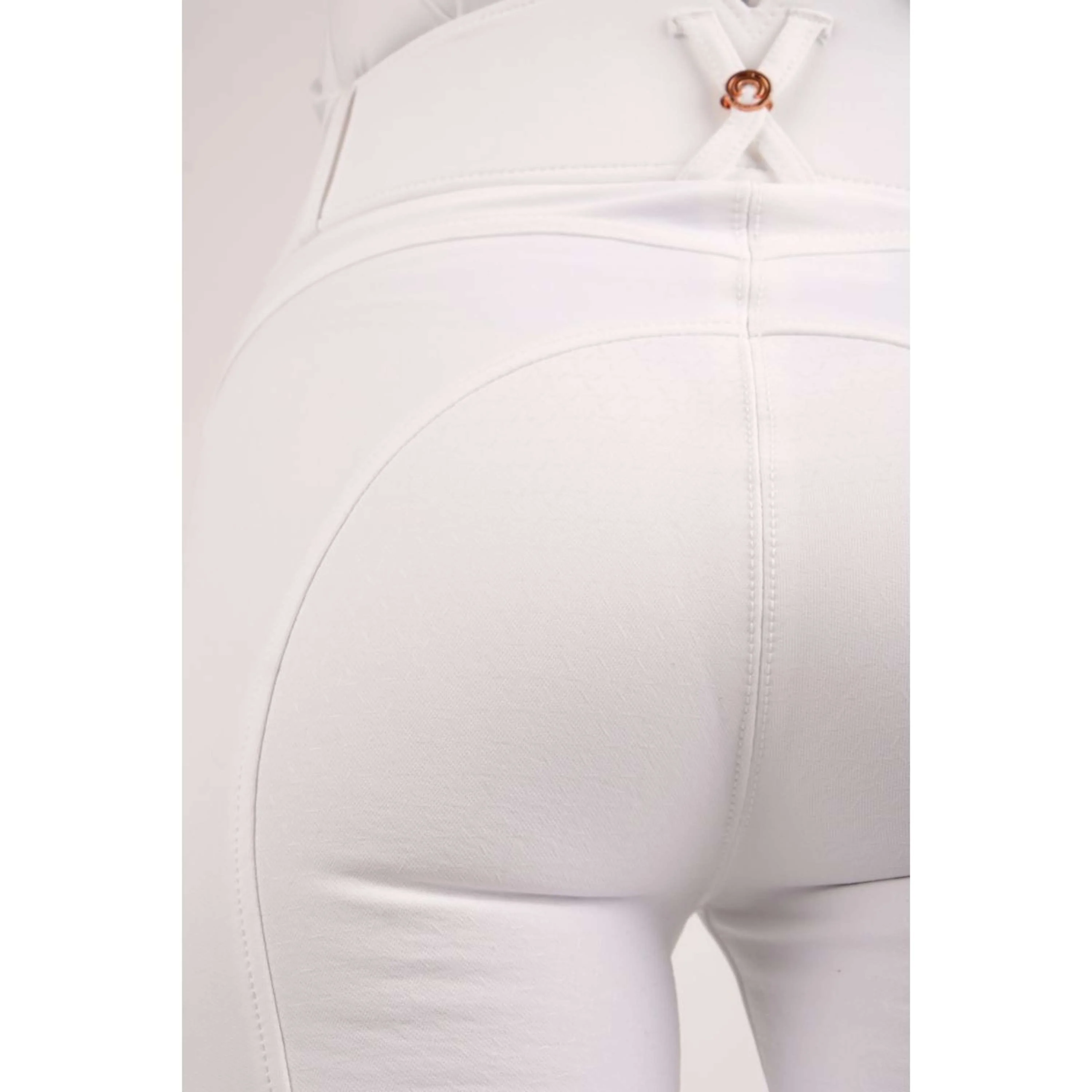 Montar Pantalon d'Équitation Molly Rosegold Highwaist Full Grip Blanc - Image 4