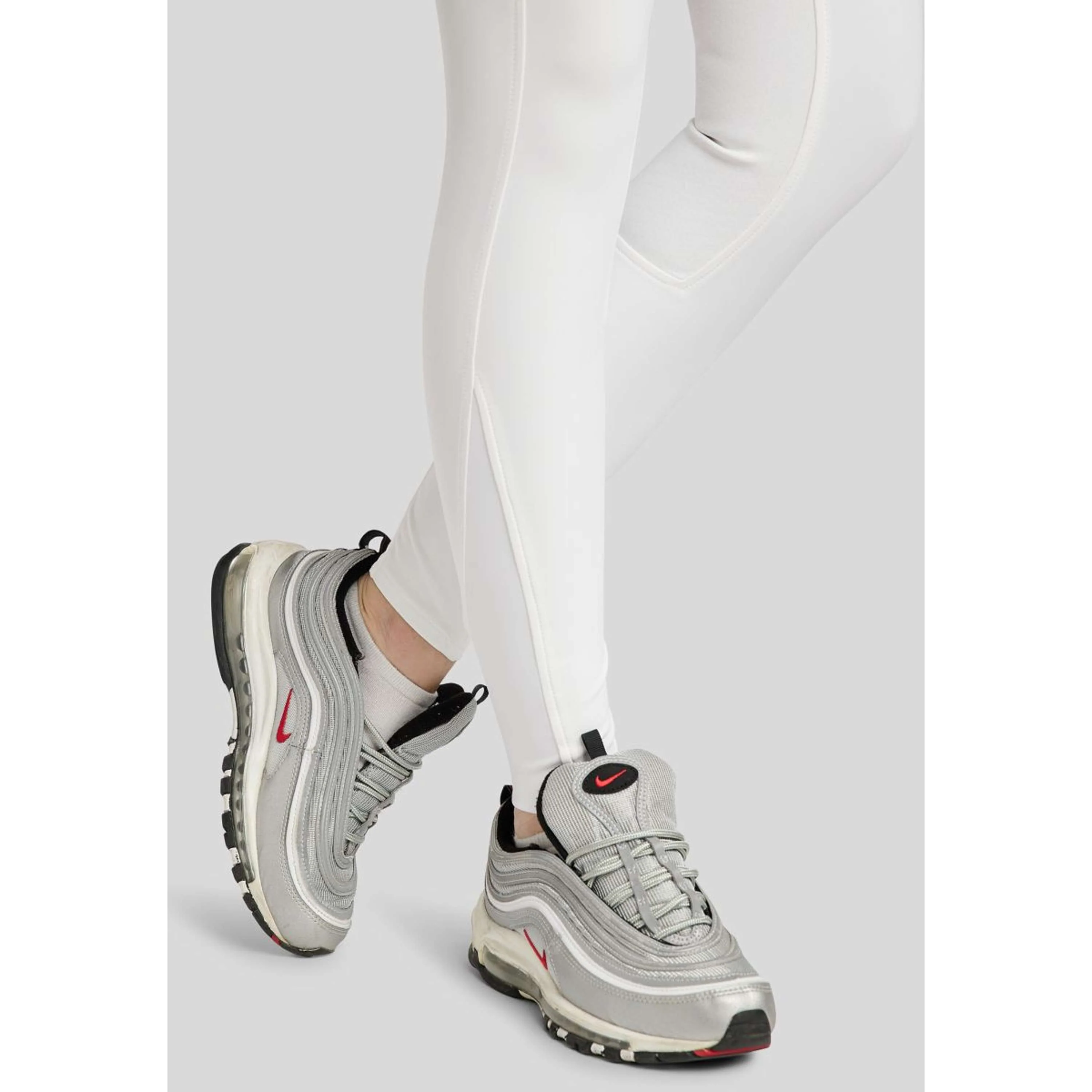 Montar Pantalon d'Équitation Molly Rosegold Highwaist Full Grip Blanc - Image 9