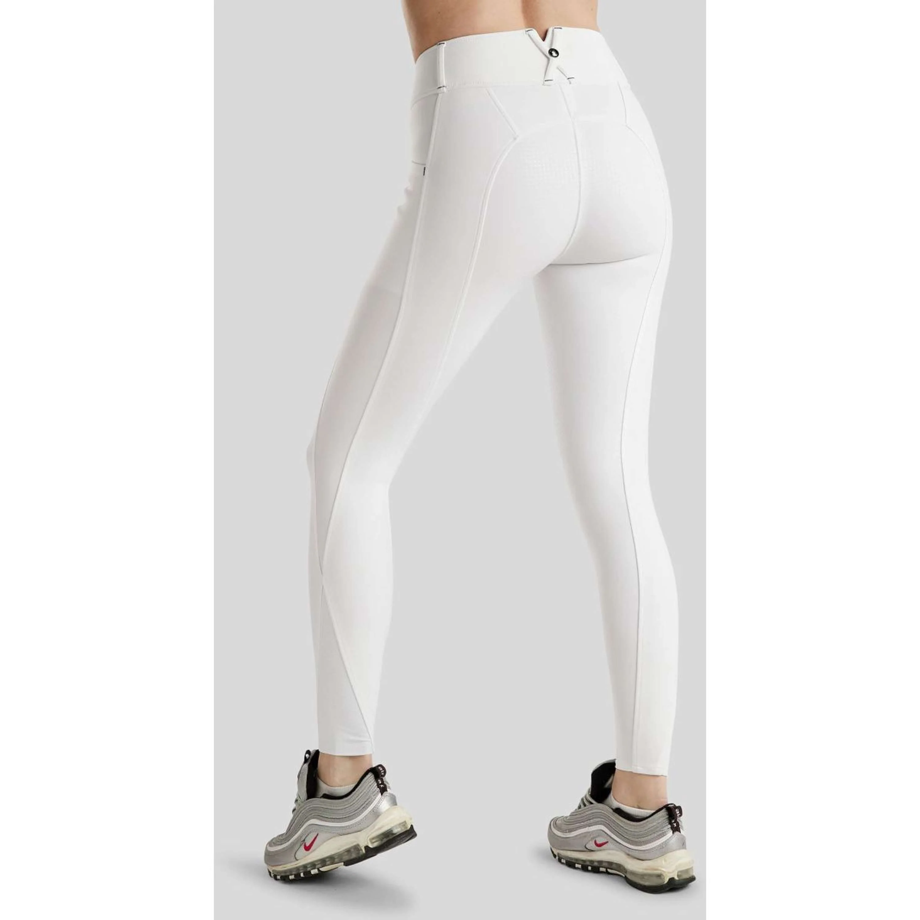 Montar Pantalon d'Équitation MoZida Full Grip Blanc - Image 2