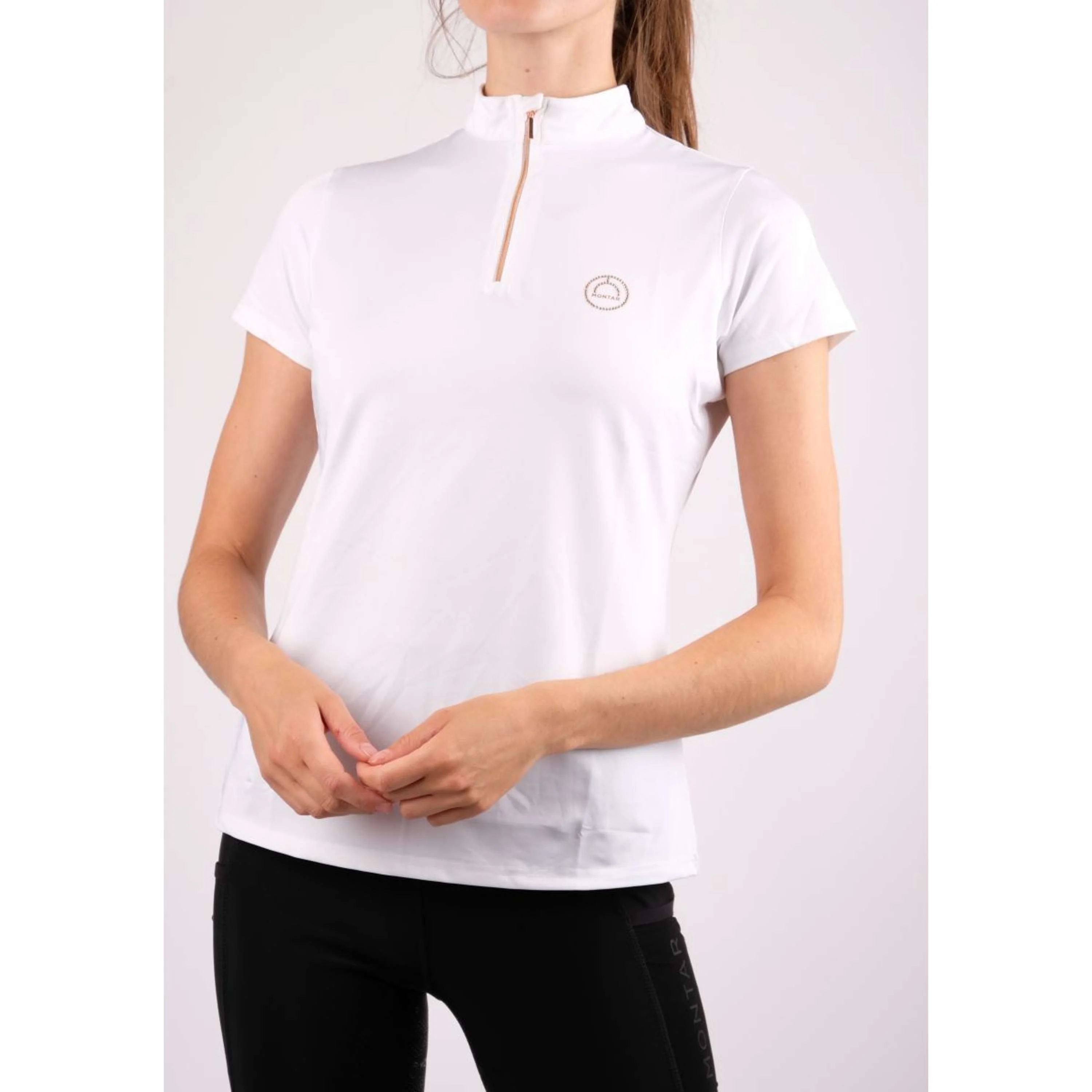 Montar Polo Everly Rosegold Junior Blanc - Image 2