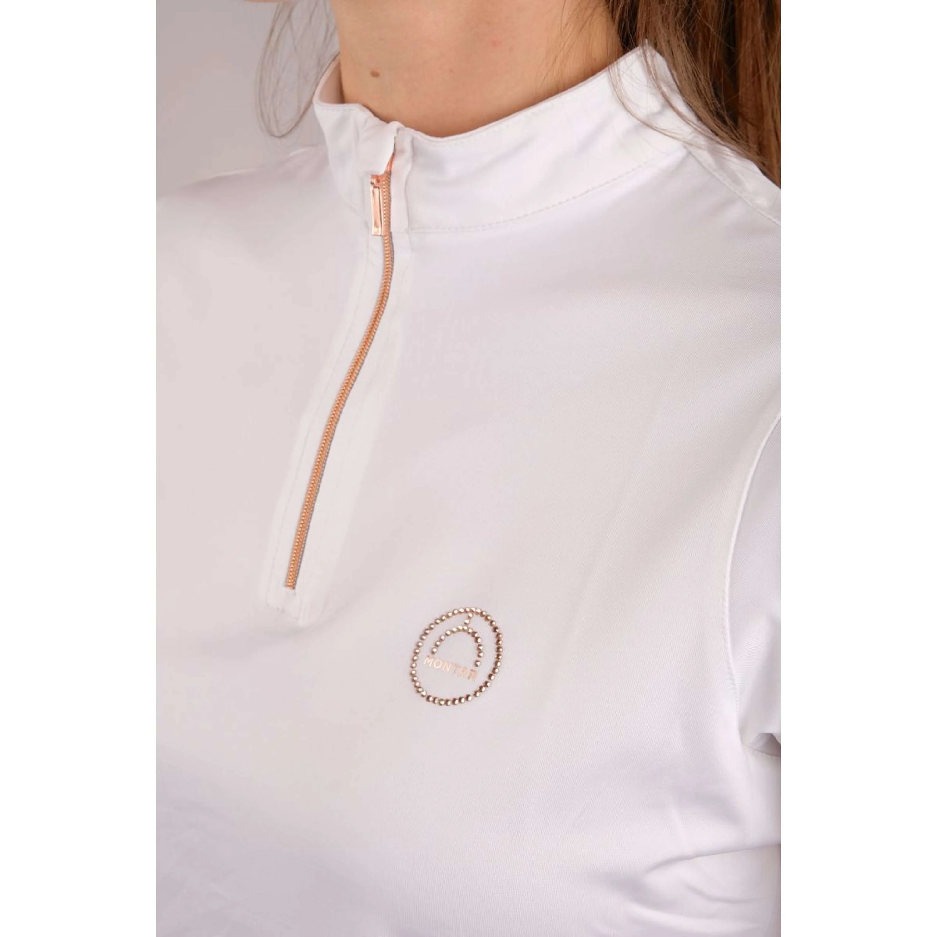 Montar Polo Everly Rosegold Junior Blanc - Image 3