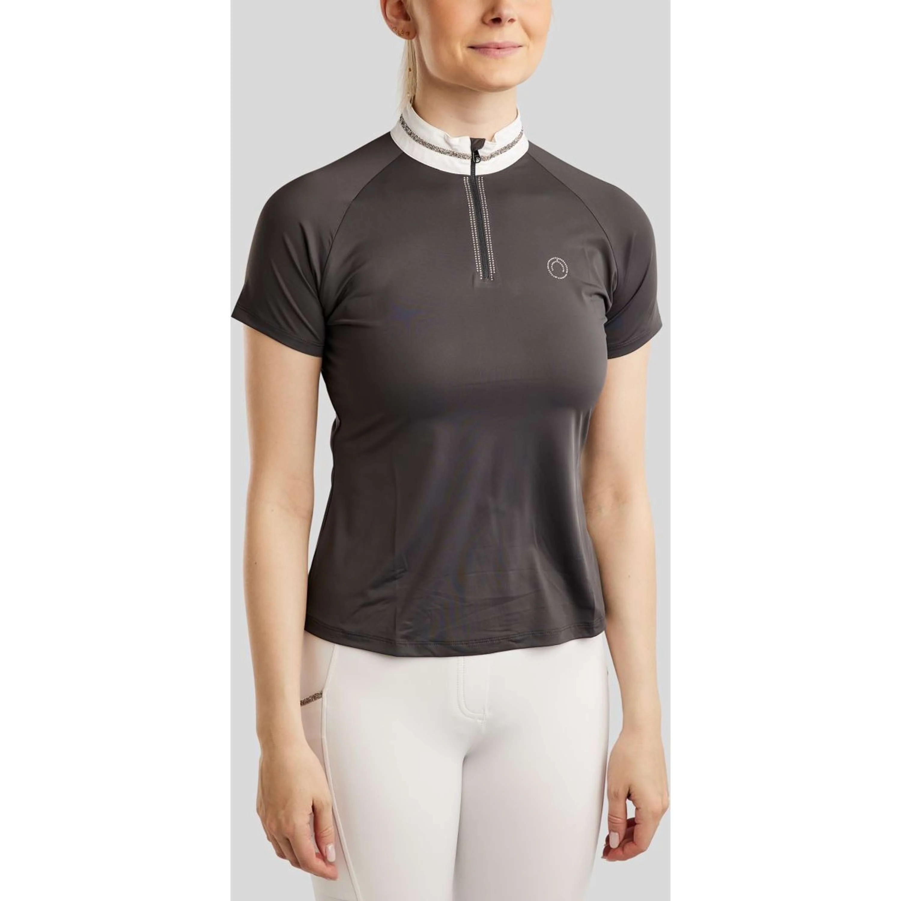 Montar T-shirt de Concours MoLila Champagne Crystals Slate Grey