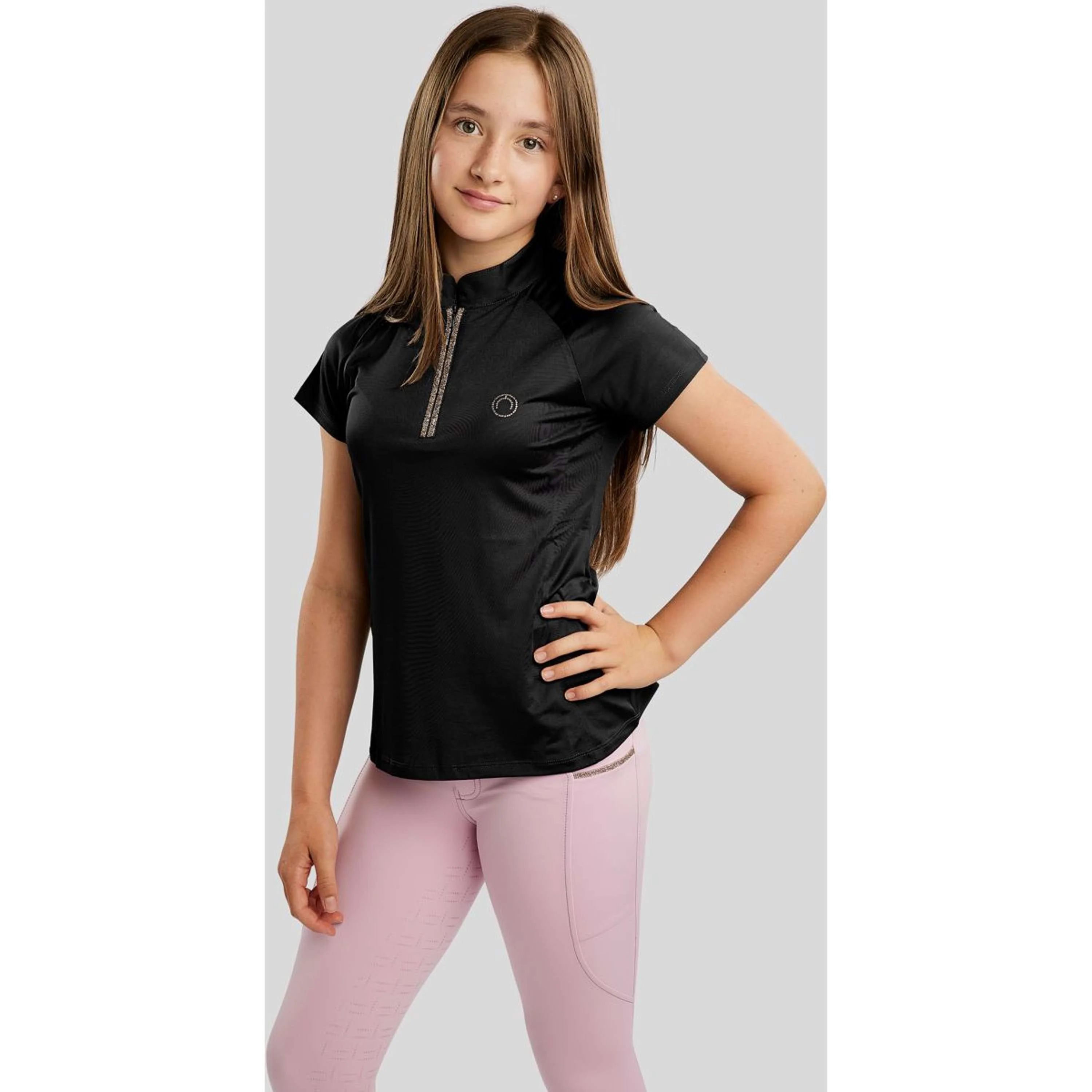 Montar T-Shirt MoLila Champagne Crystals Junior Noir