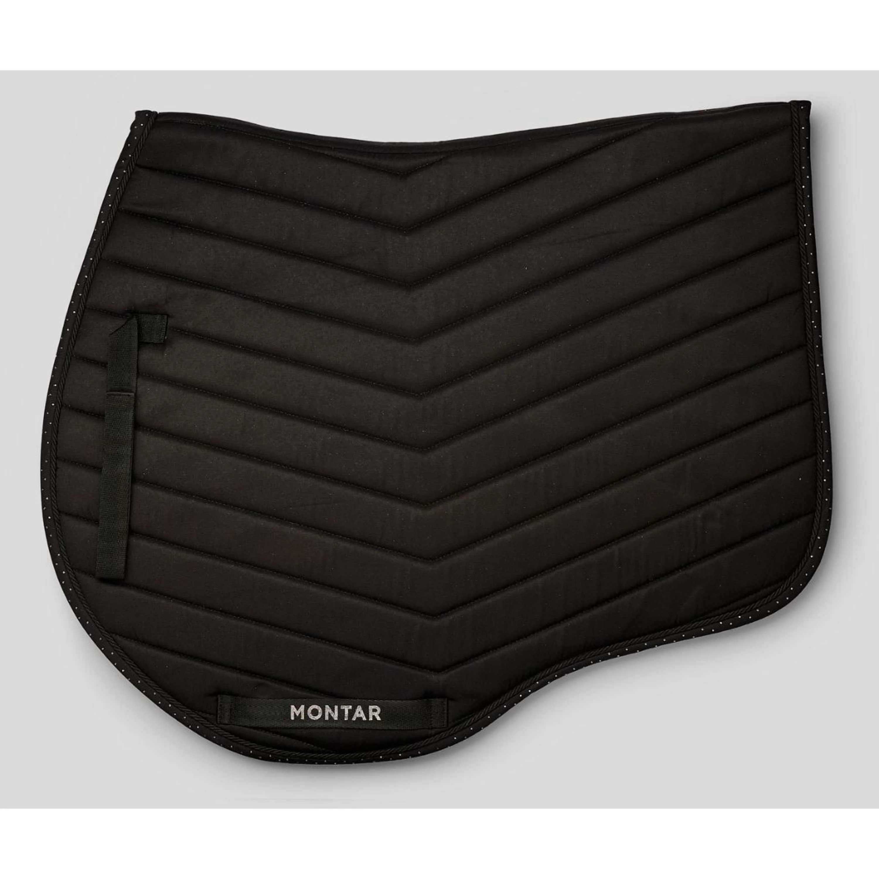 Montar Tapis de Selle Fair Gun Metal Crystals de Saut Noir