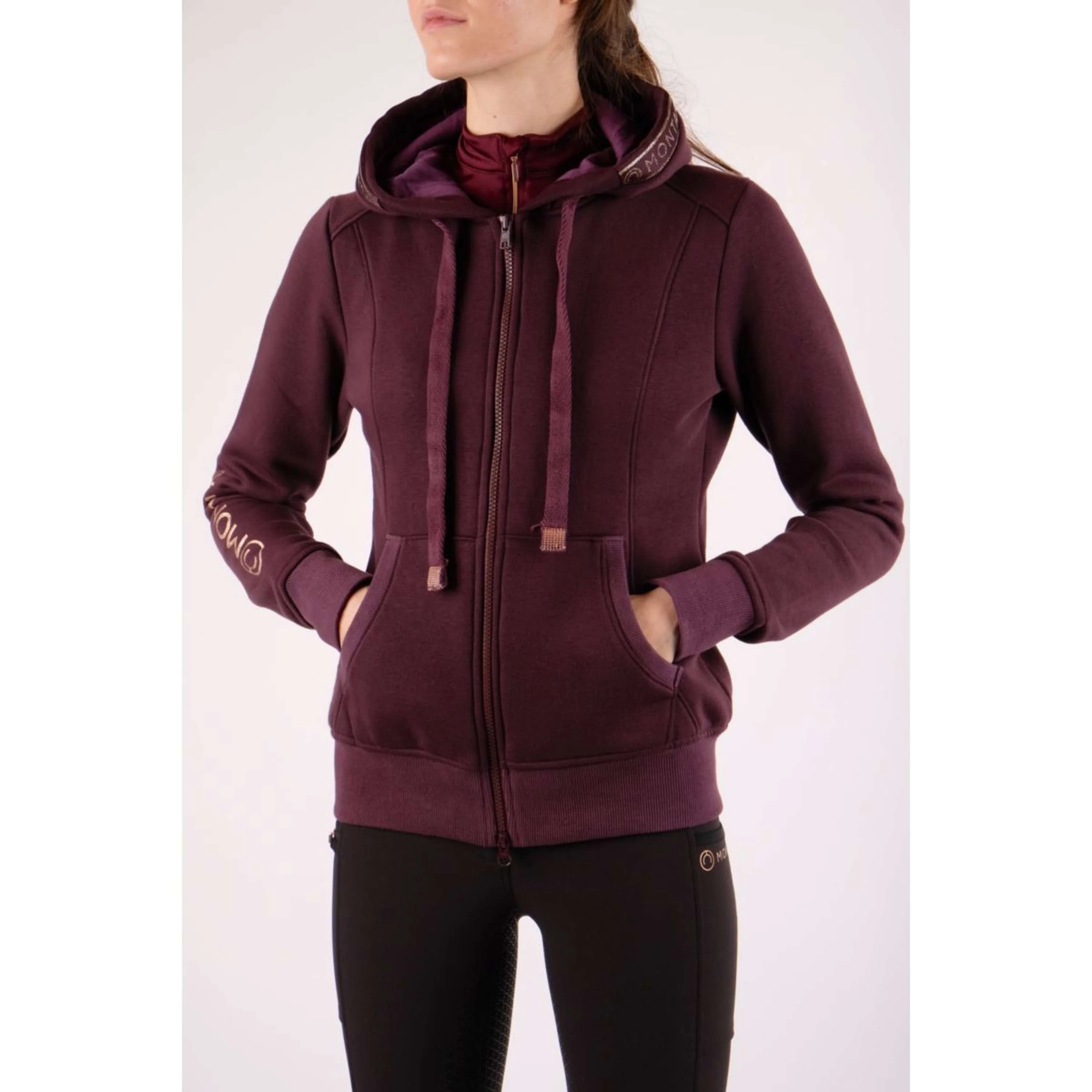 Montar Veste Macie Rosegold Logo Prune