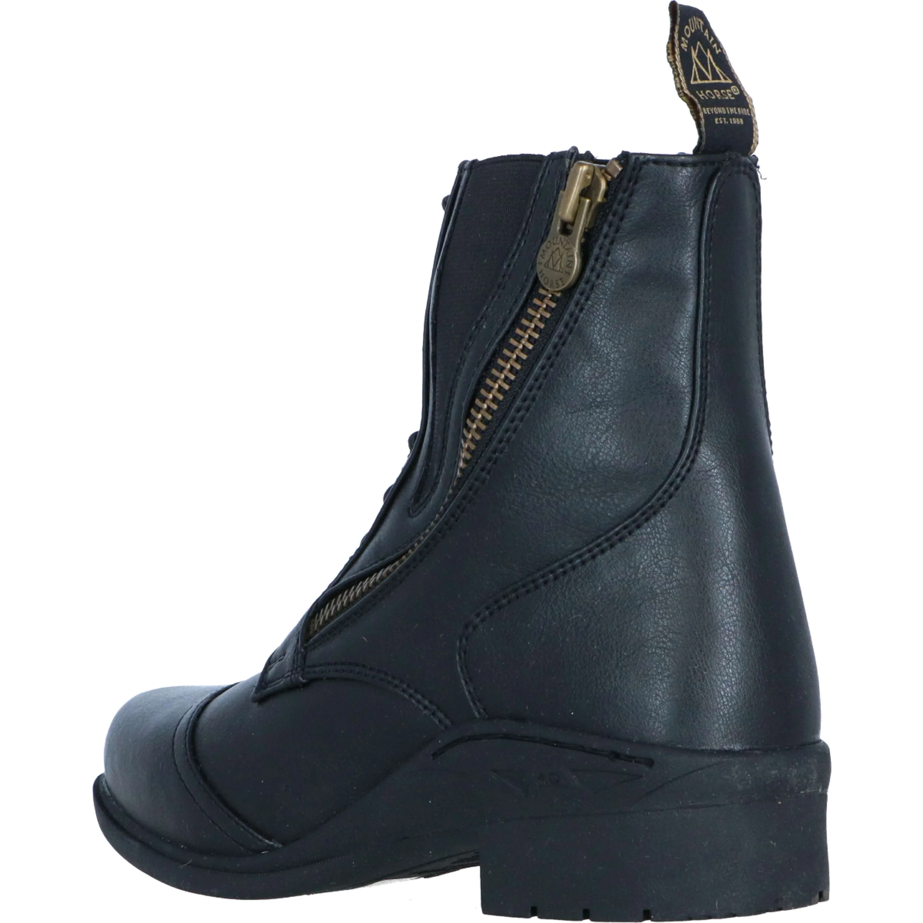 Mountain Horse Jodhpurs Veganza Side Zip Paddock Noir - Image 3