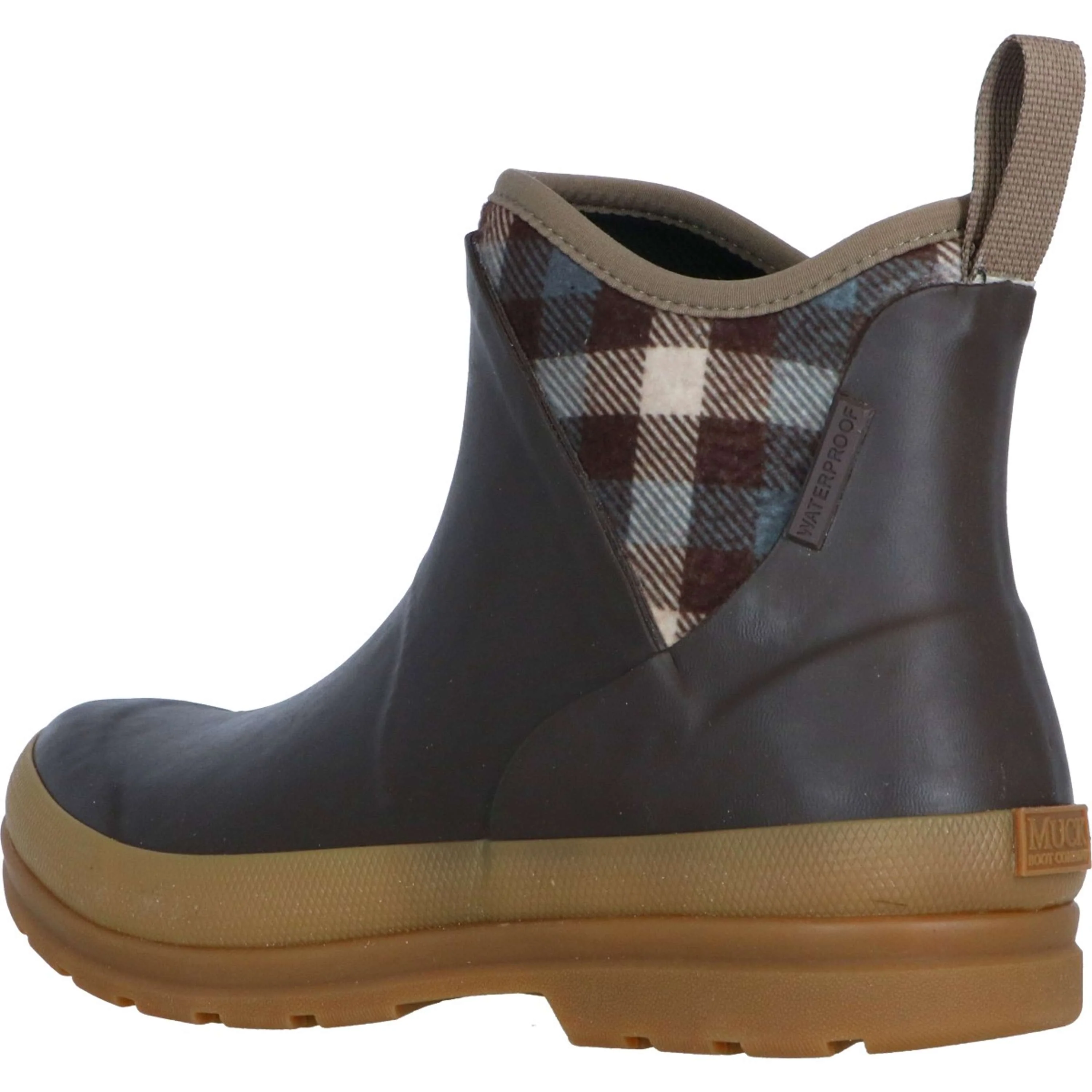 Muck Boot Originals Pull On Ankle Marron/Plaid - Image 3