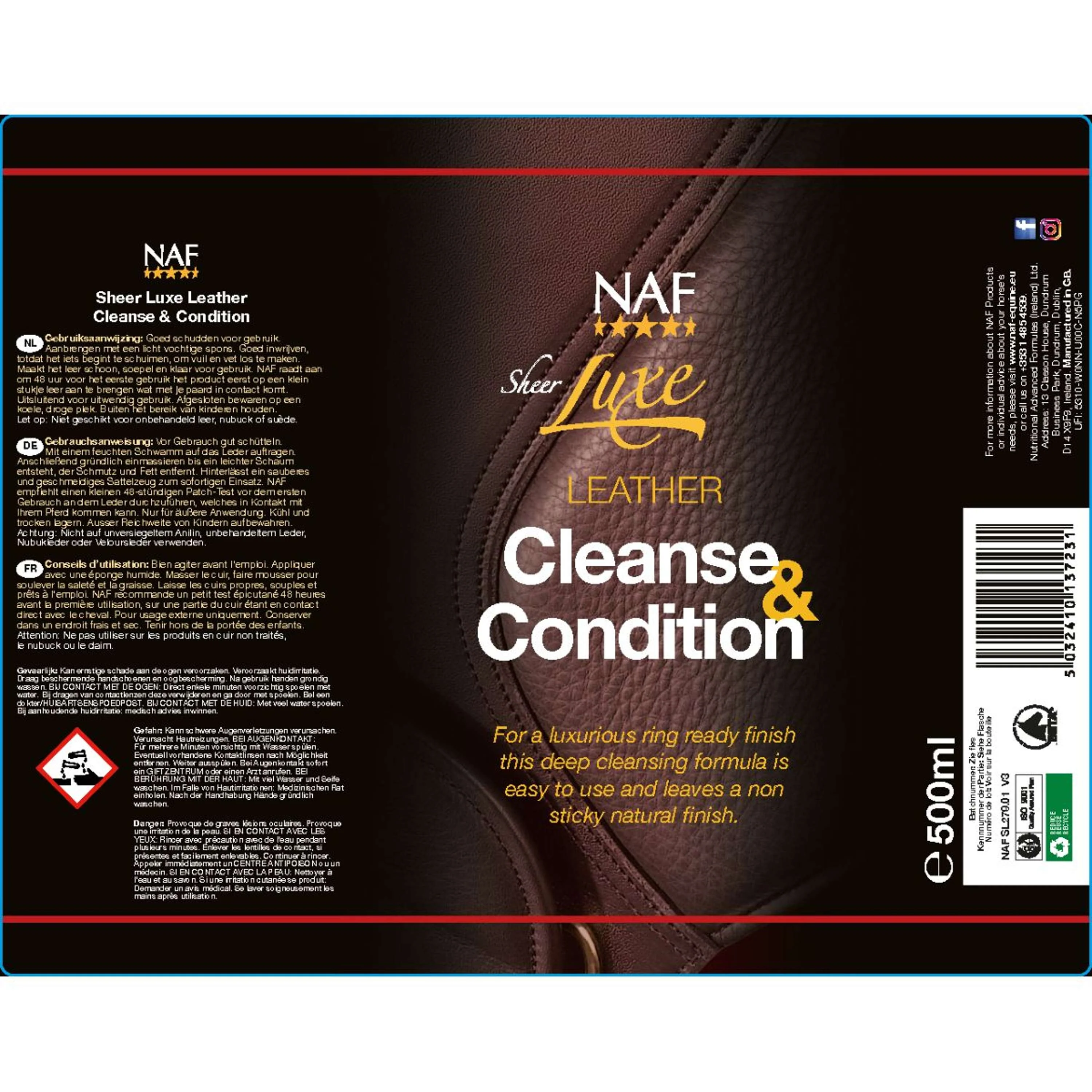 NAF Sheer Luxe Leather Cleanse & Condition - Image 2