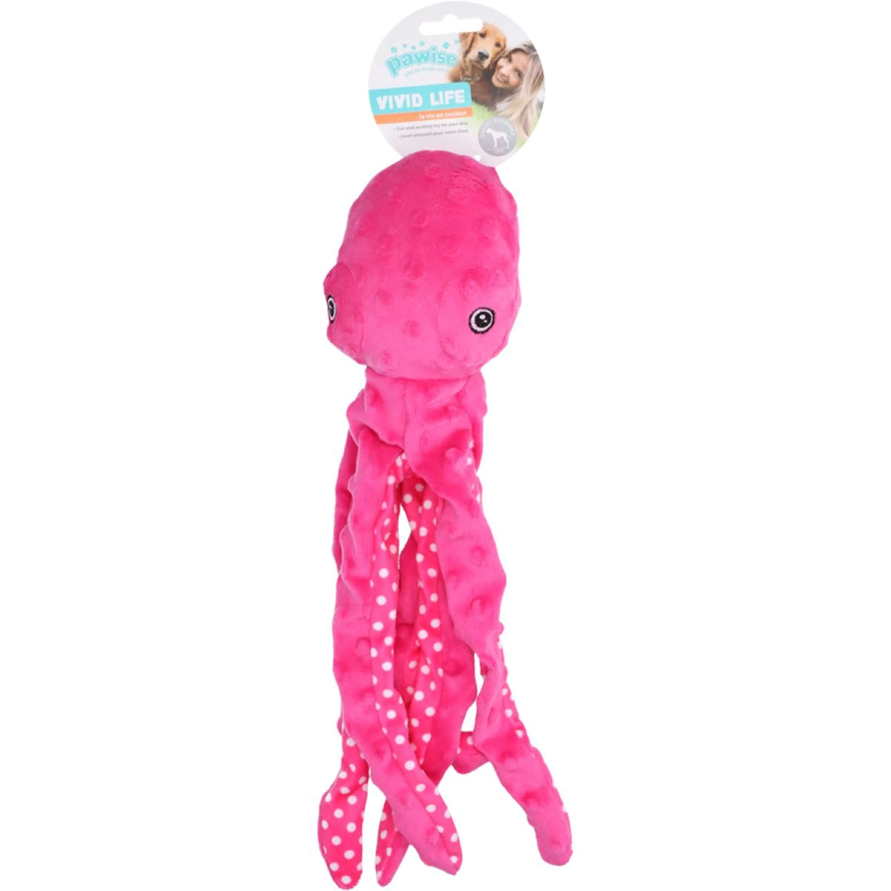 Pawise Jeu pour Chien Plush Octopus Multicolor - Image 2
