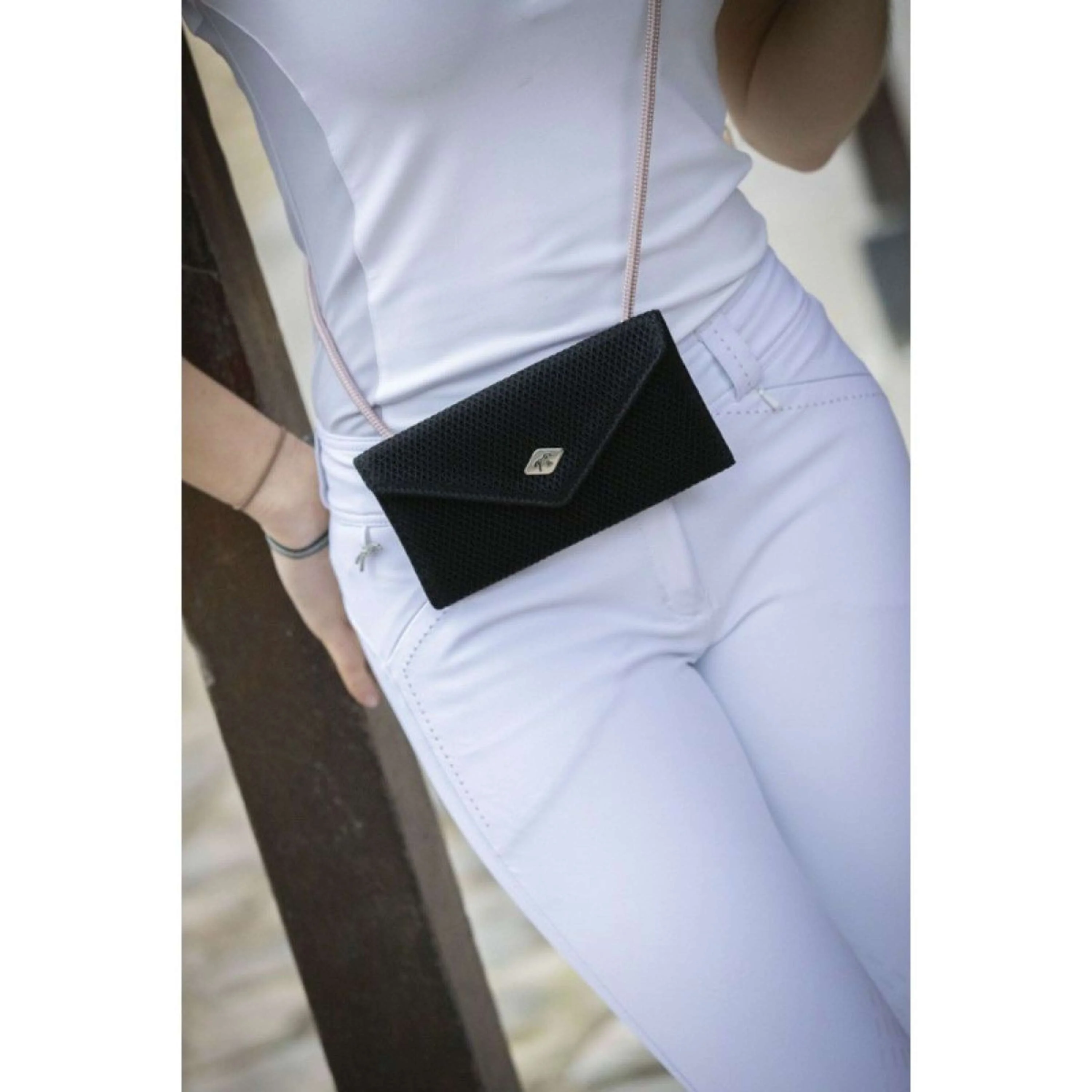 Pénélope Sac de Téléphone Mesh Noir - Image 7