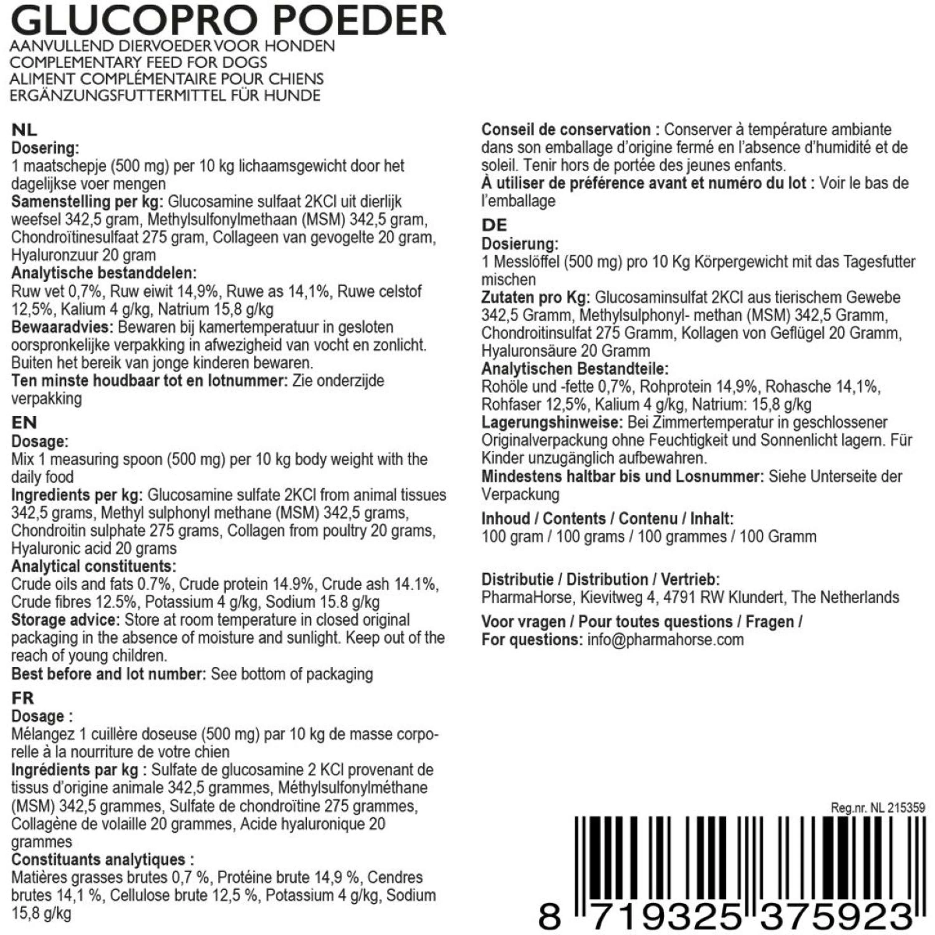 PharmaDog Glucopro Chien - Image 2