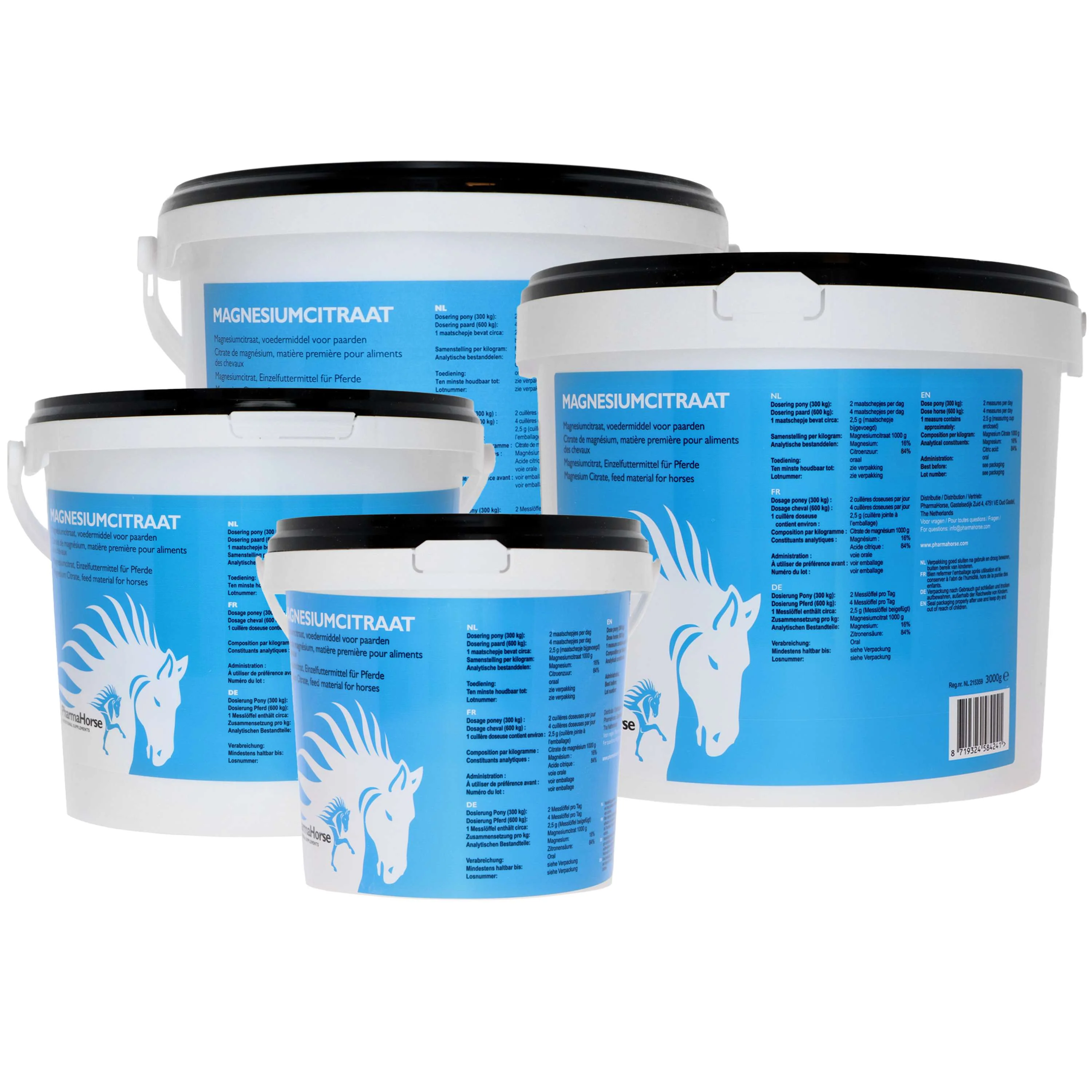 PharmaHorse Citrate de Magnesium 3 kg