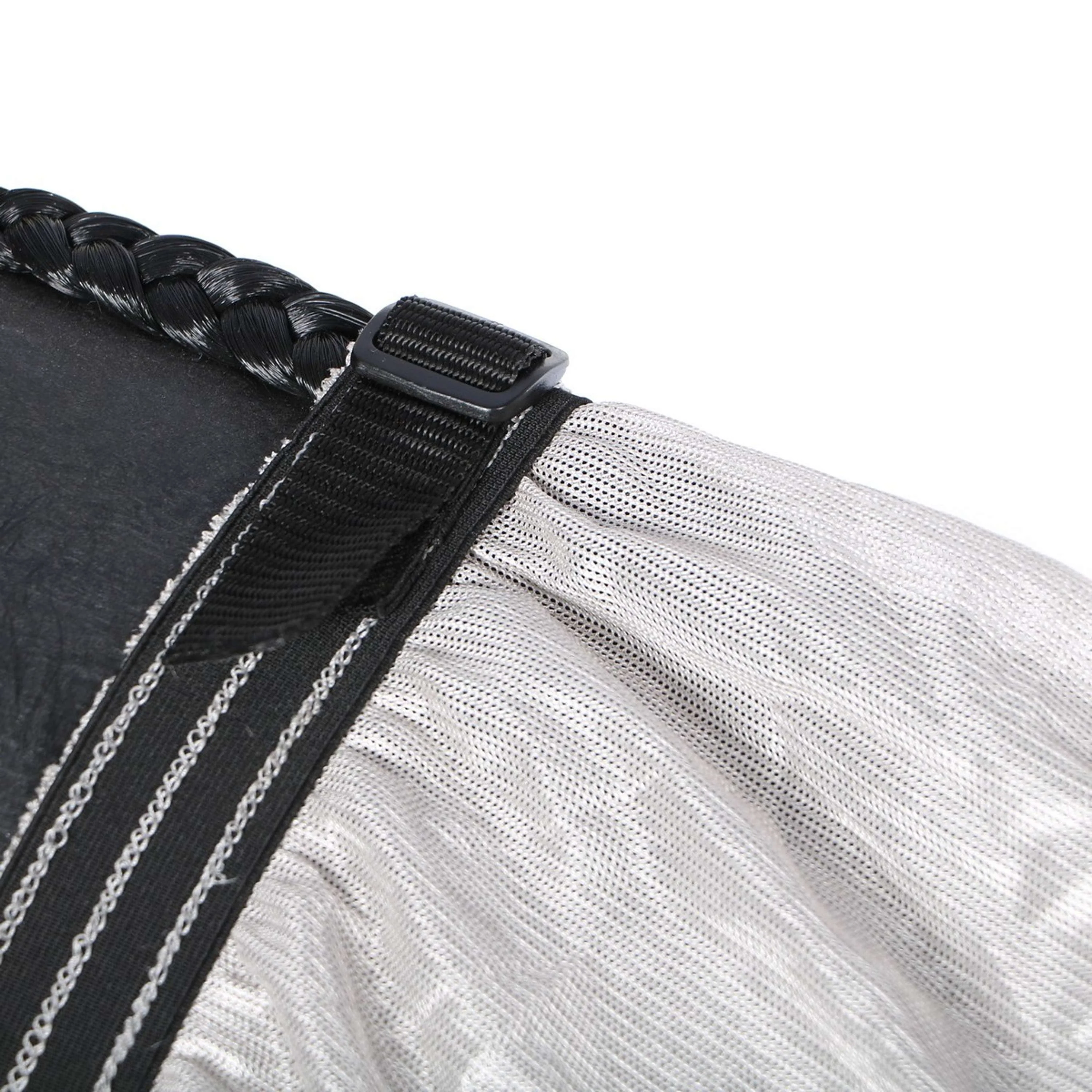 Premiere Couverture Anti-Mouches Cou Couverture Mesh Gris - Image 3