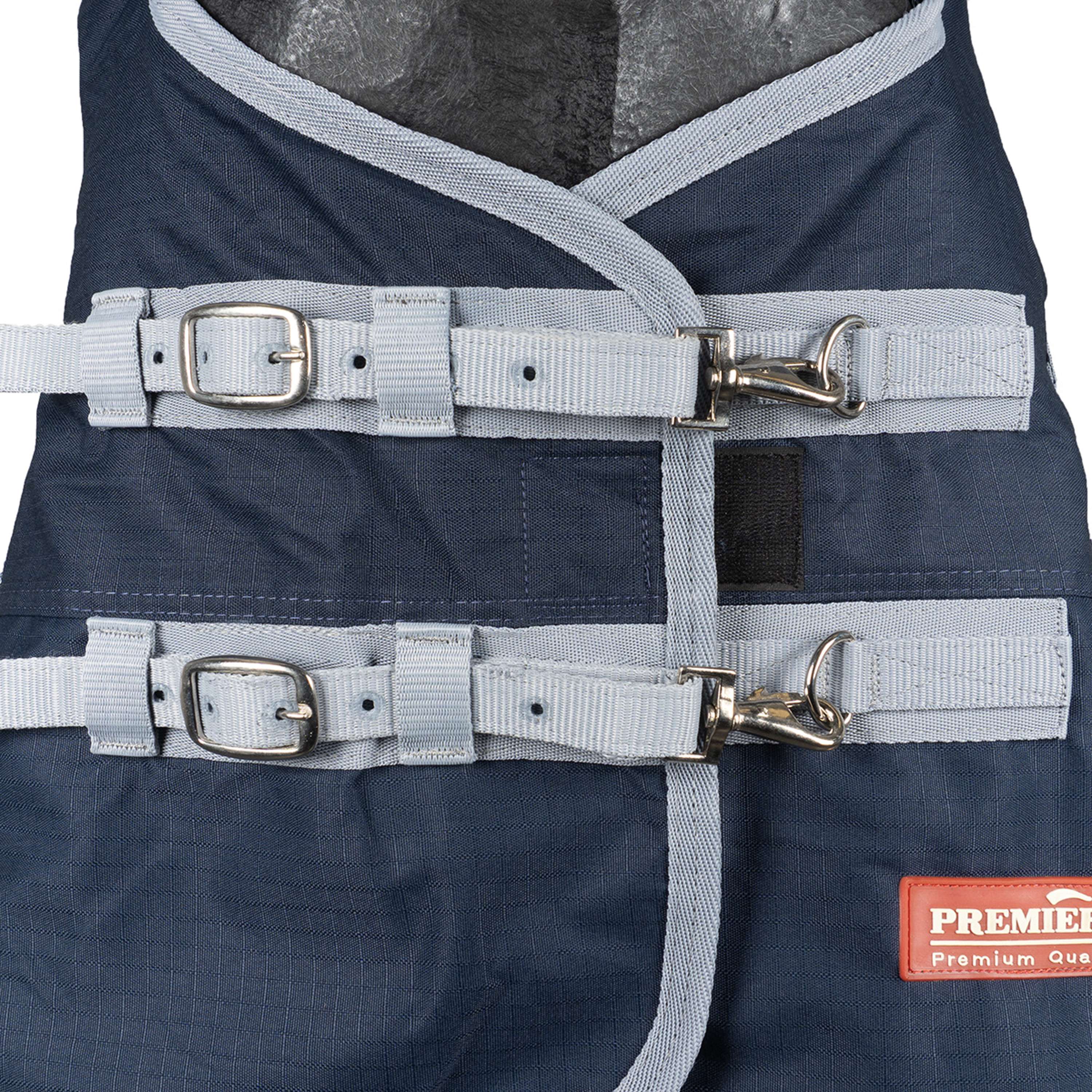 Premiere Couverture Imperméable All Year 600D 0g Fleece avec Couvre-cou Dress Blue - Image 2