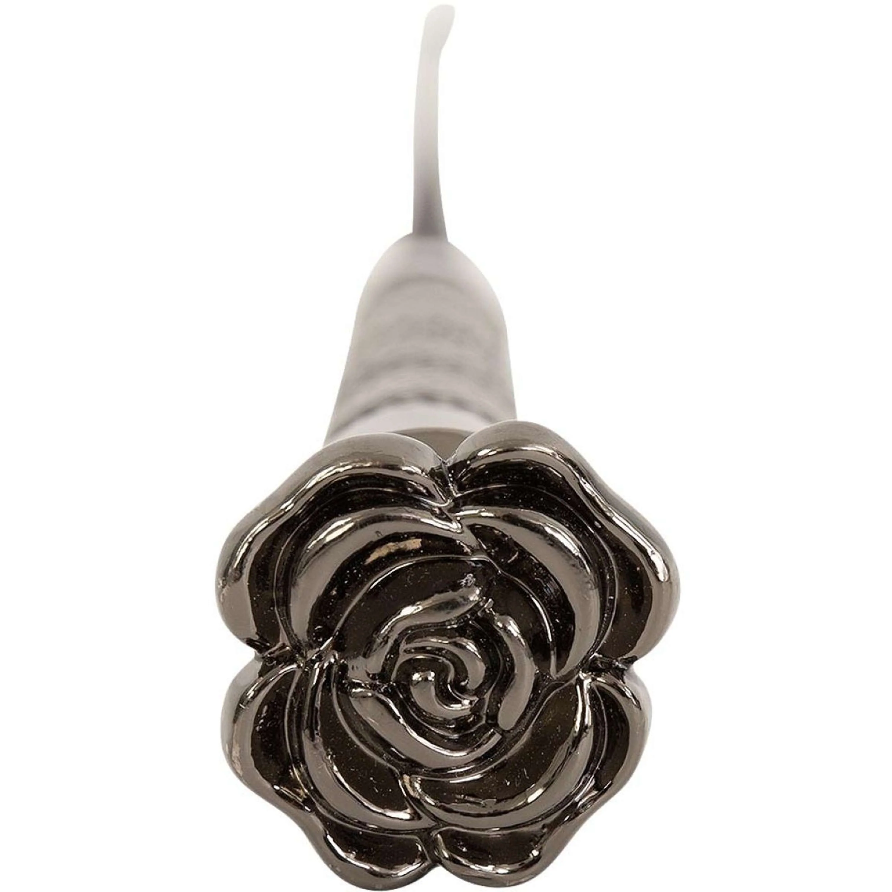 Premiere Cravache de Dressage Flower Noir/Métal - Image 2